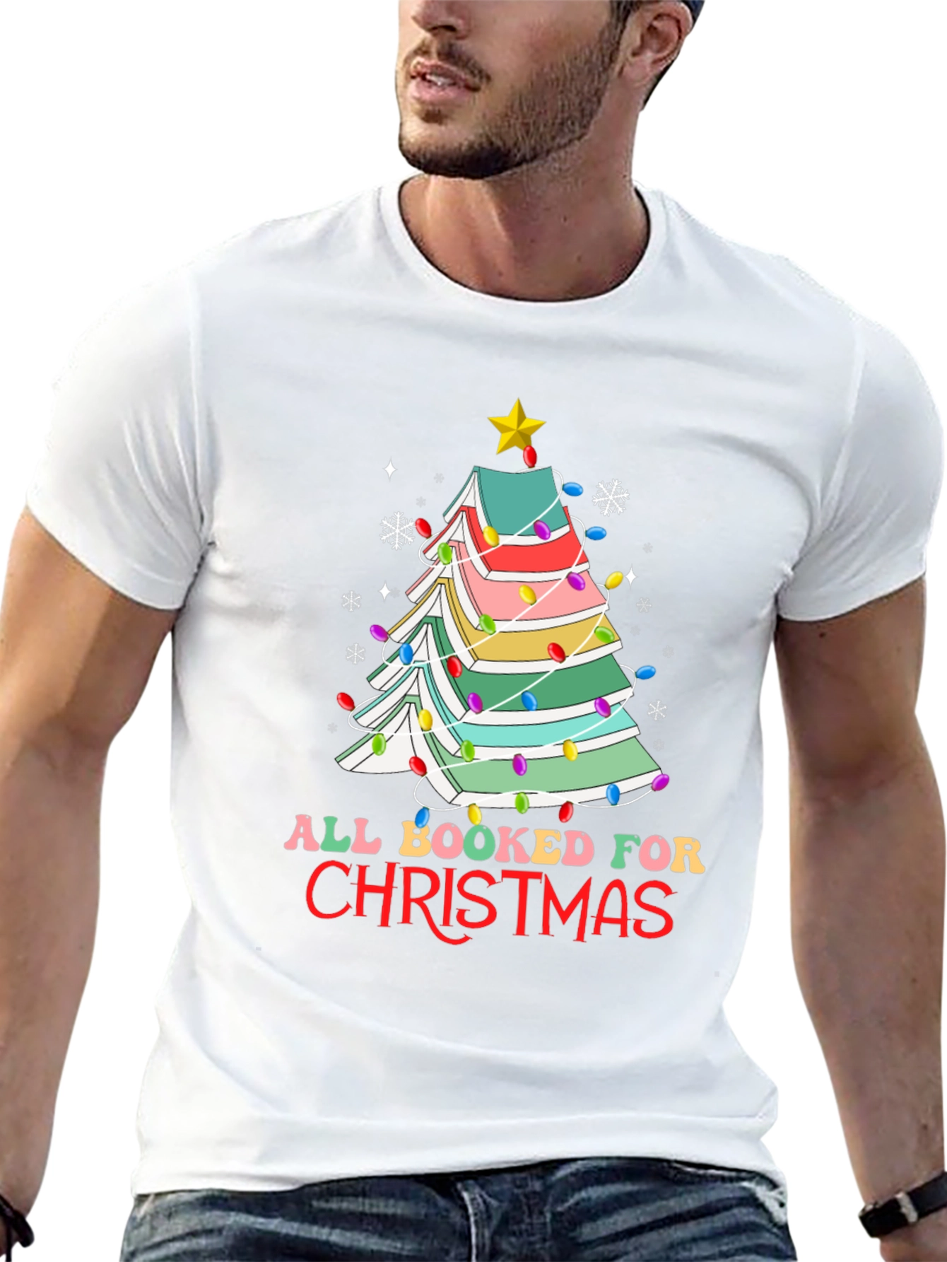 All Booked For Christmas T-Shirt