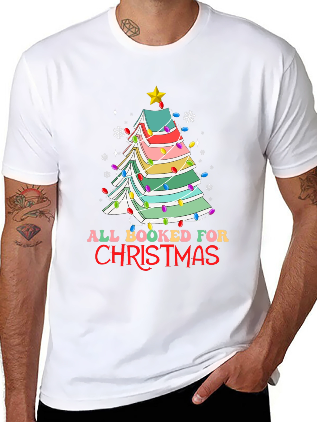 All Booked For Christmas T-Shirt
