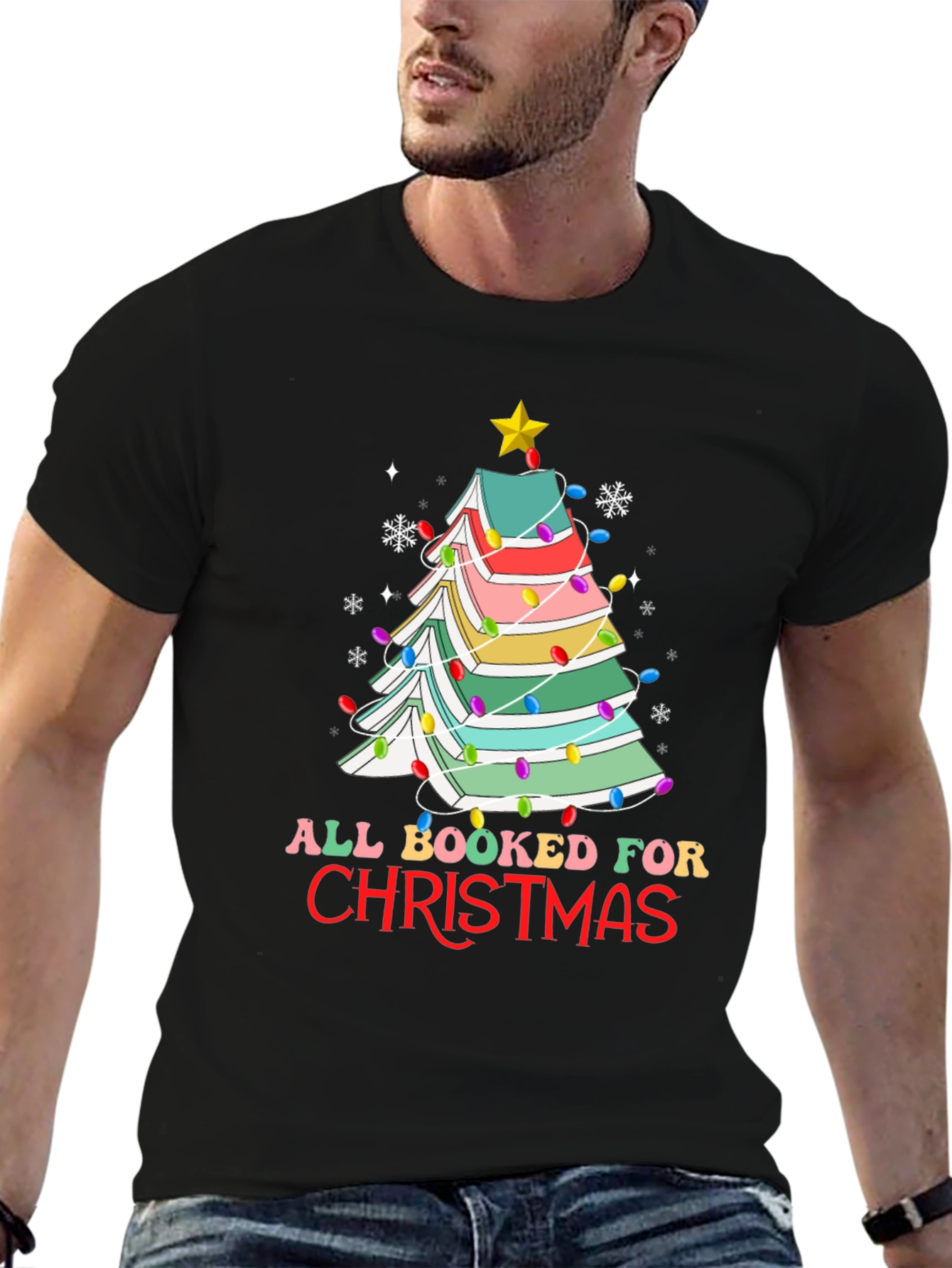 All Booked For Christmas T-Shirt
