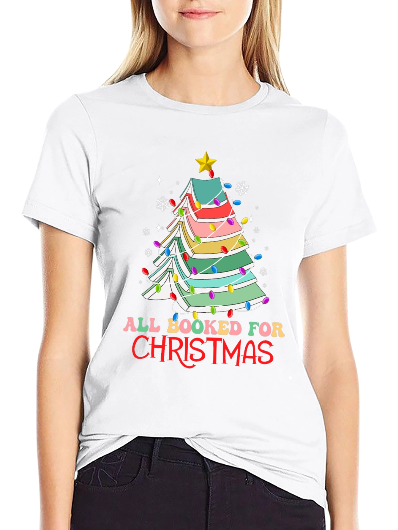 All Booked For Christmas T-Shirt
