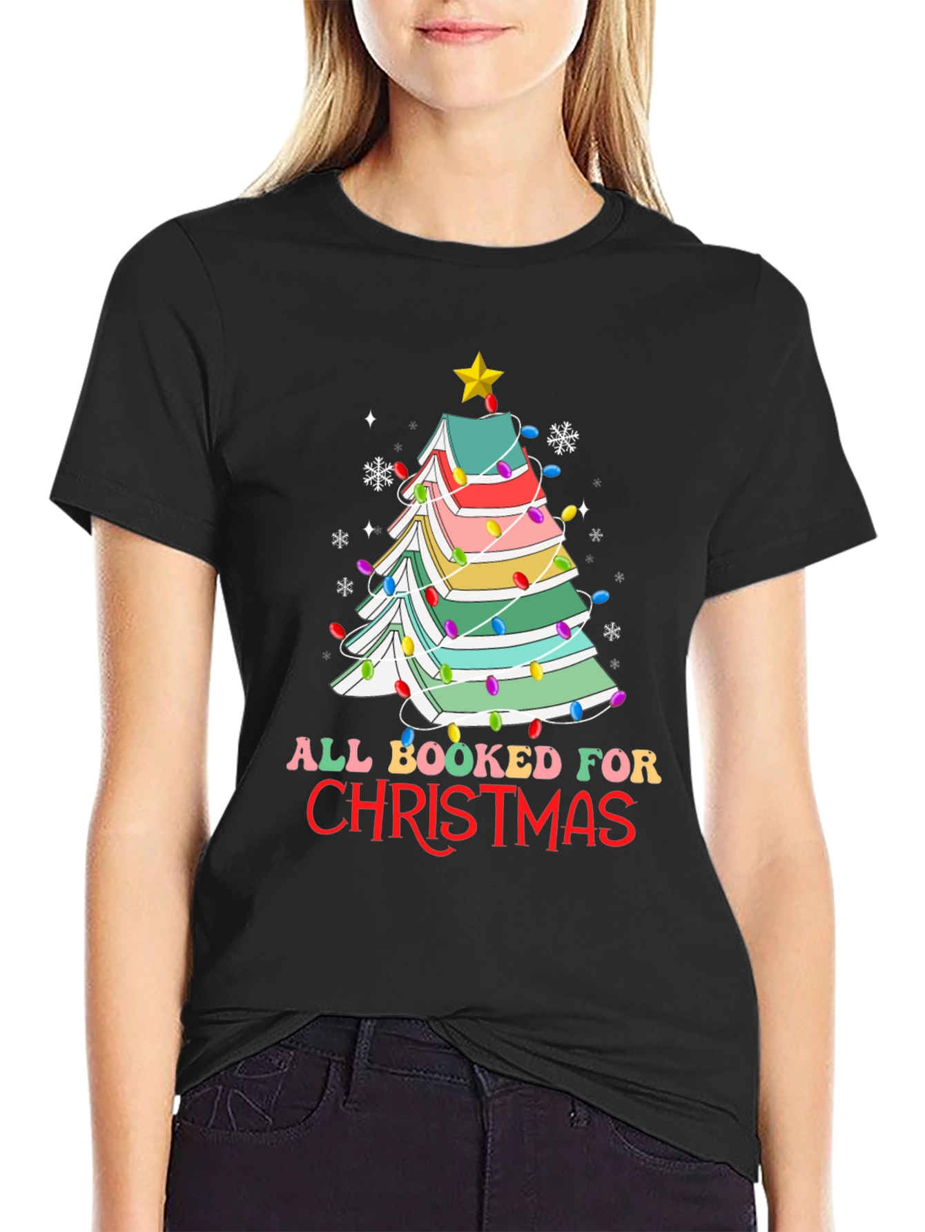 All Booked For Christmas T-Shirt
