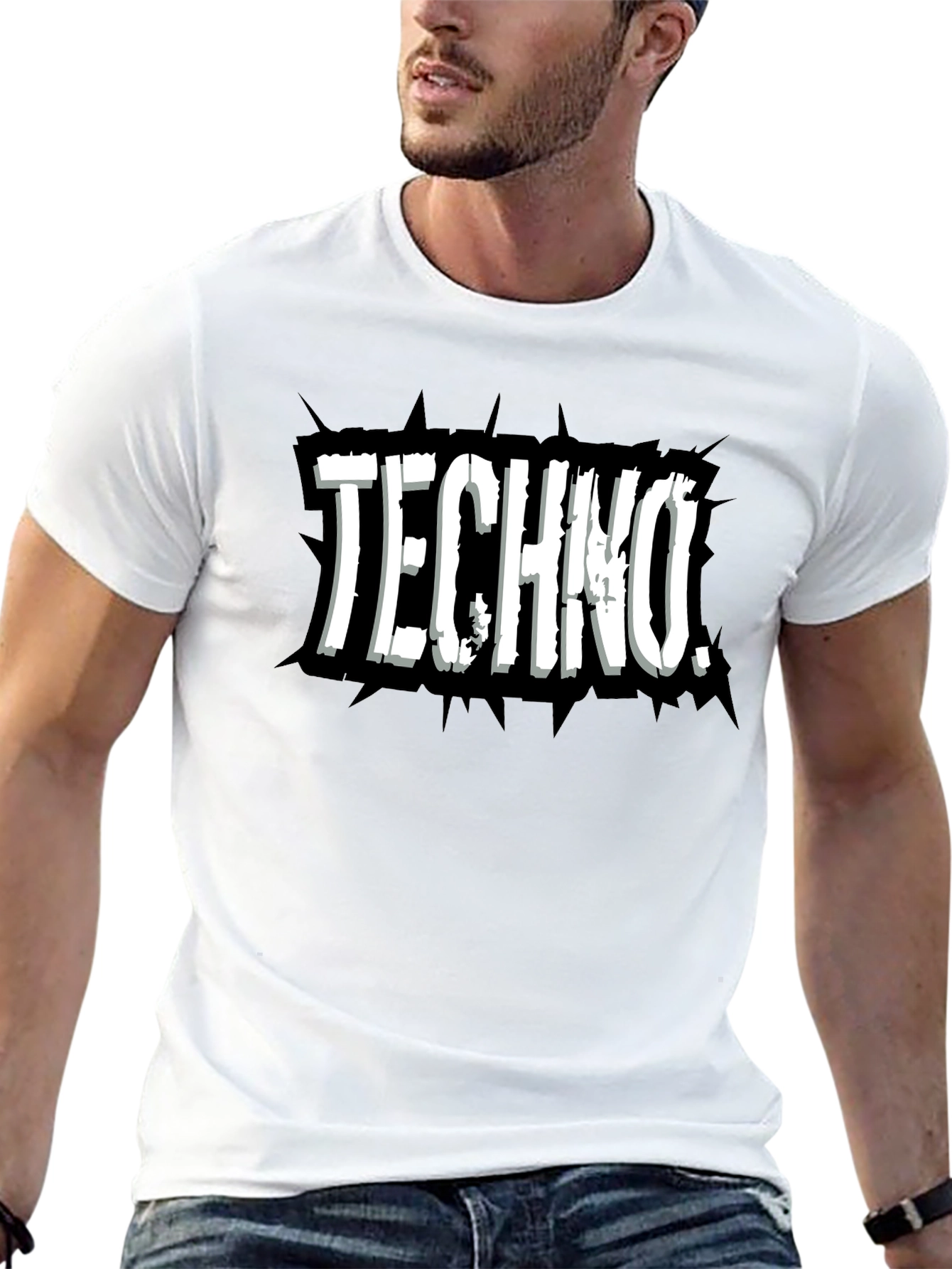 Techno Music T-Shirt - Black Graphic Tee