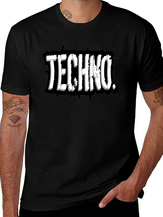 Techno Music T-Shirt - Black Graphic Tee