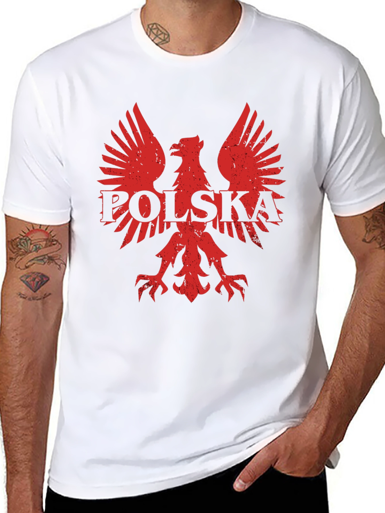 Poland Eagle Crest T-Shirt - Black