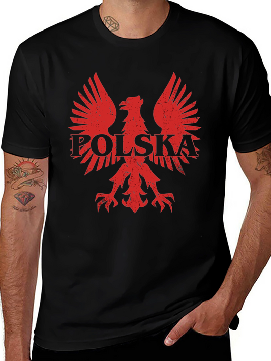 Poland Eagle Crest T-Shirt - Black