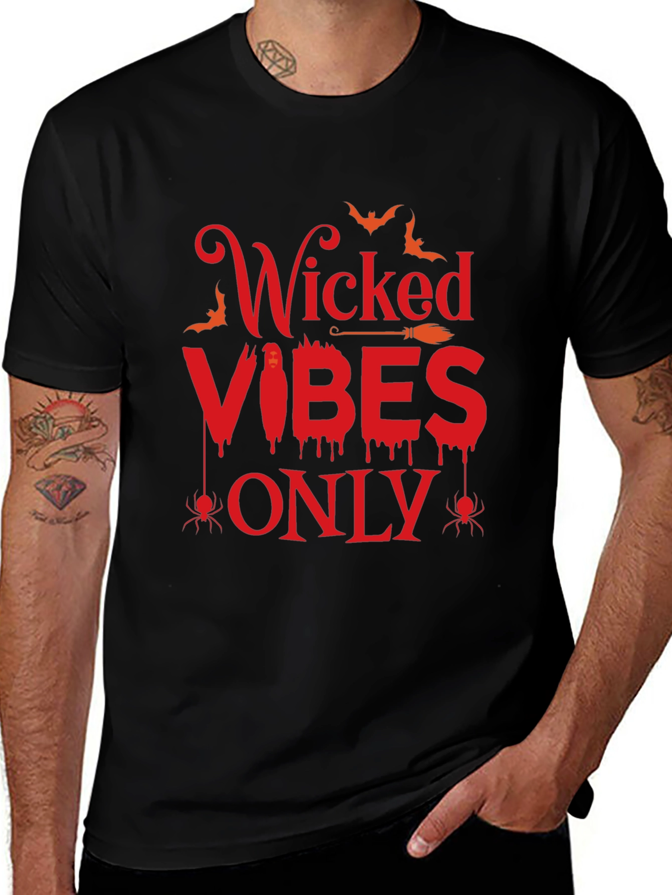 Wicked Vibes Only Halloween T-Shirt