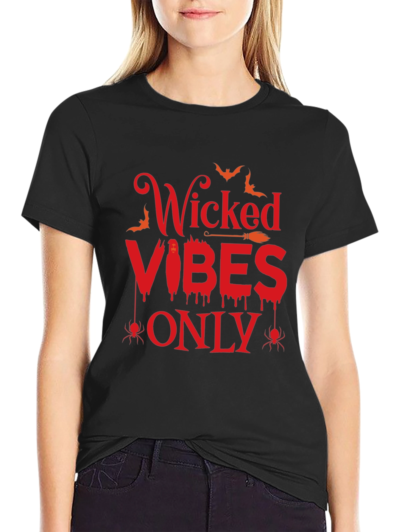 Wicked Vibes Only Halloween T-Shirt