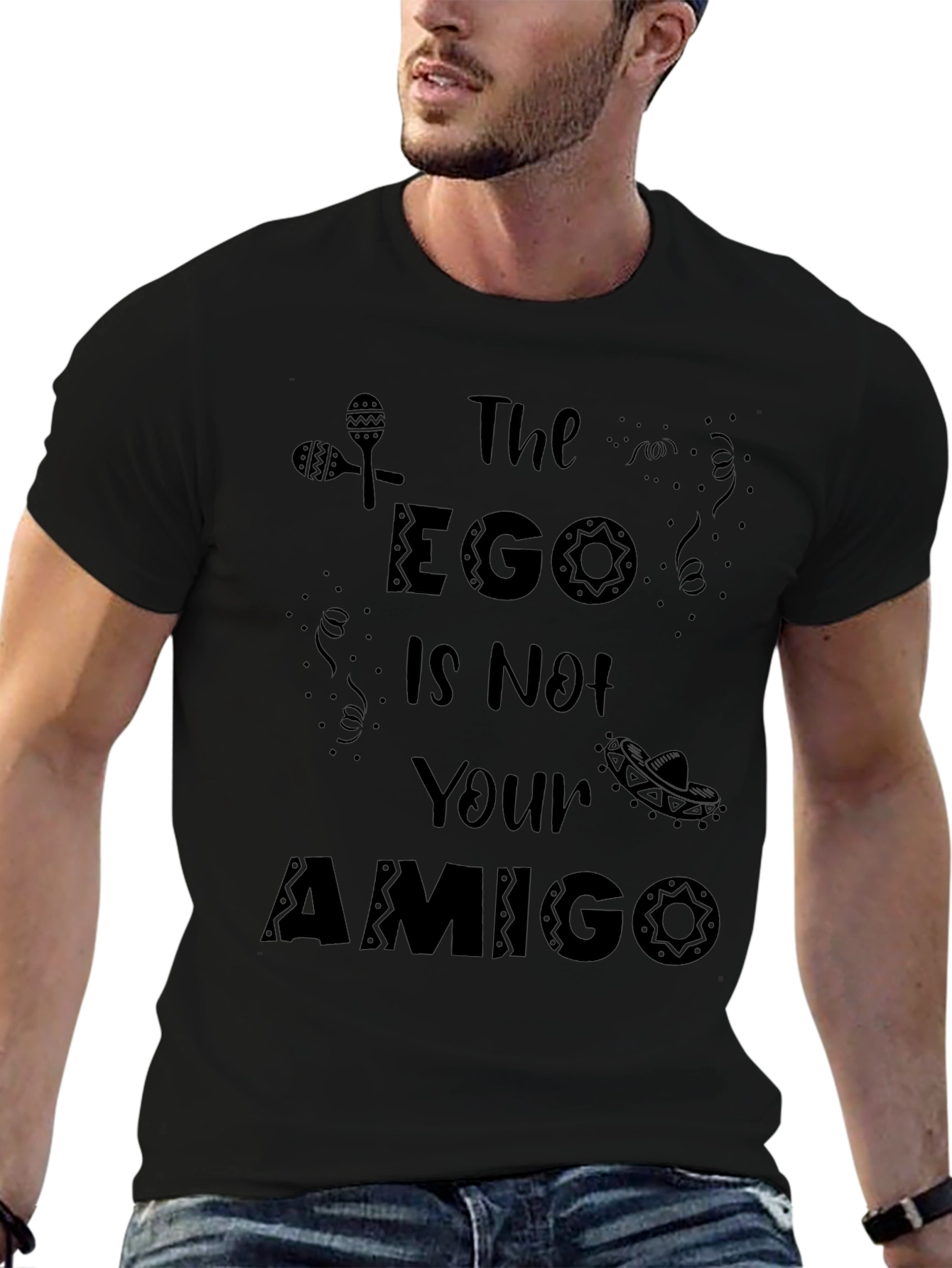 The Ego is Not Your Amigo Black T-Shirt