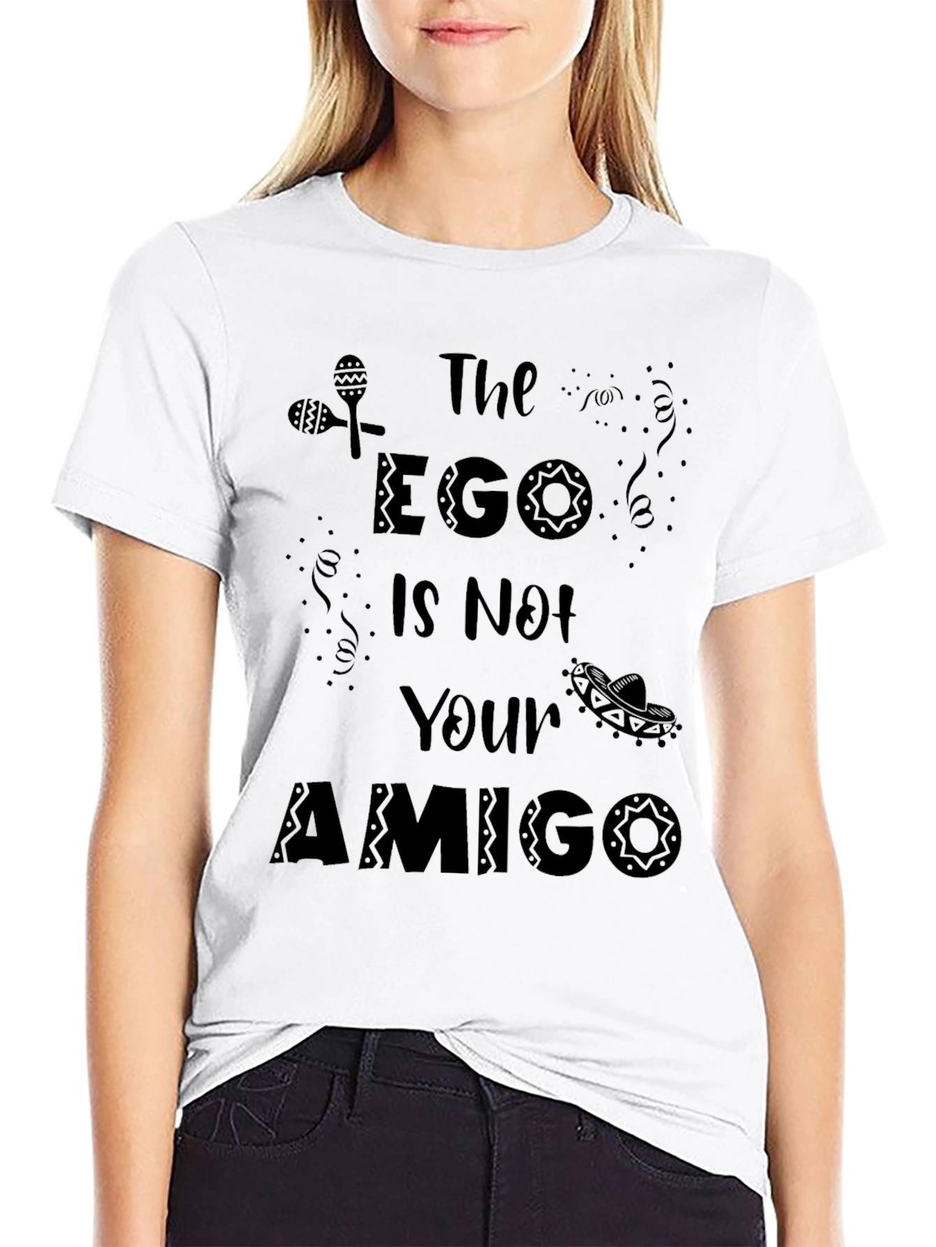The Ego is Not Your Amigo Black T-Shirt