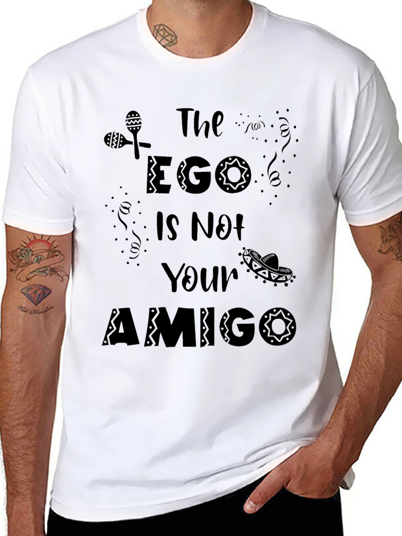 The Ego is Not Your Amigo Black T-Shirt