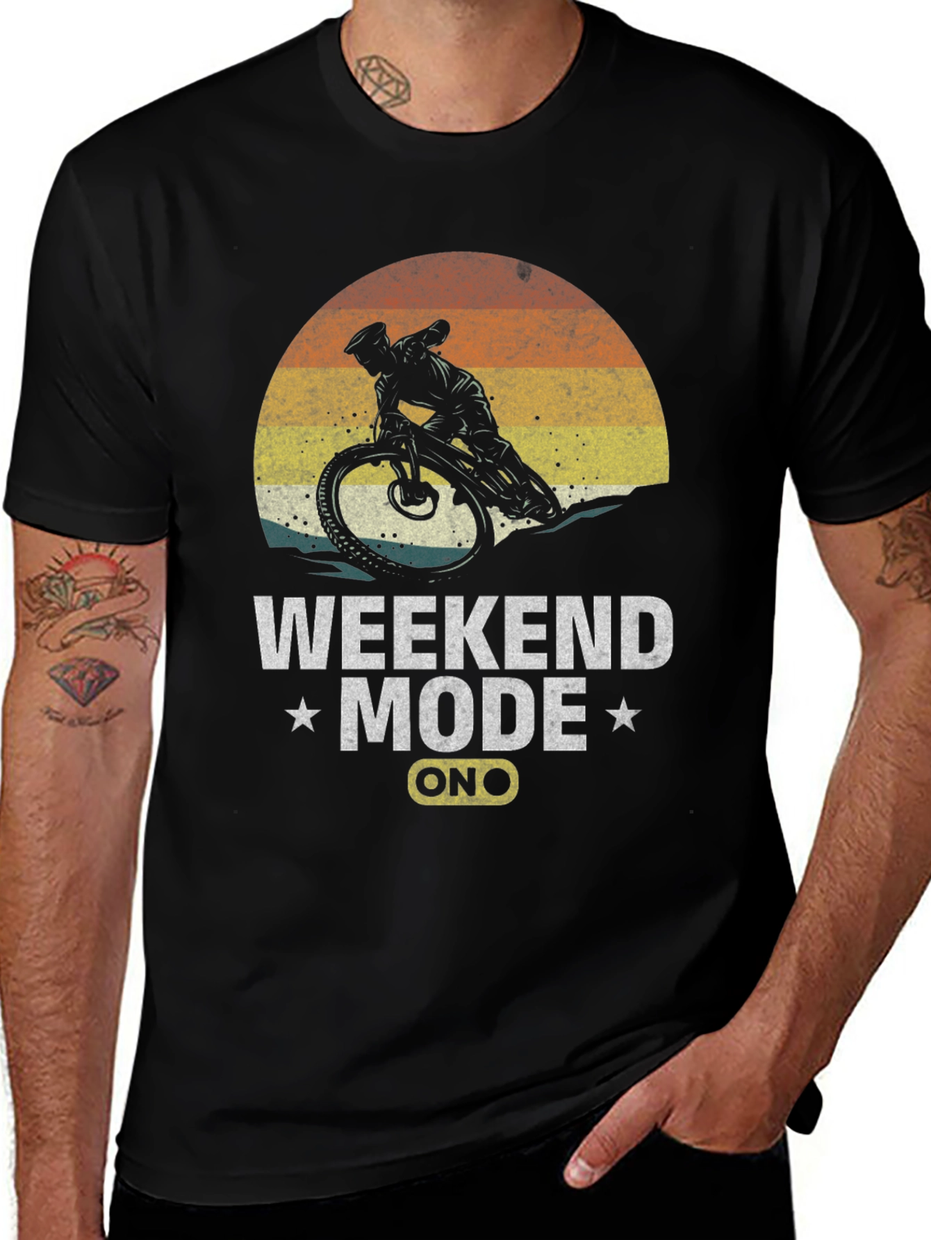 Weekend Mode On Mountain Bike T-Shirt