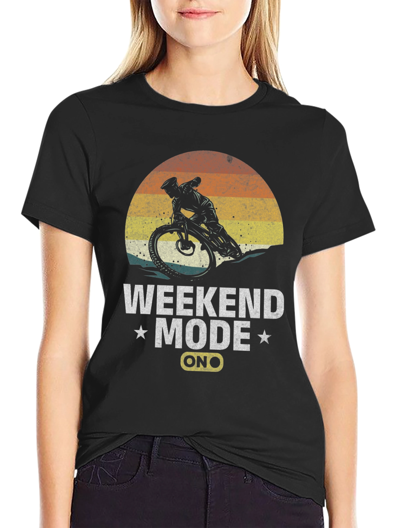 Weekend Mode On Mountain Bike T-Shirt