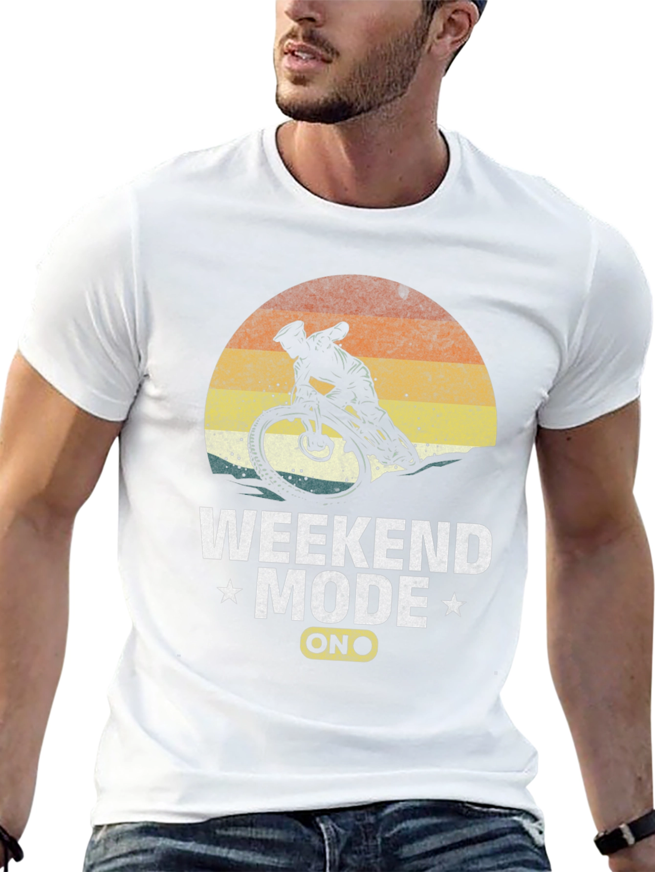 Weekend Mode On Mountain Bike T-Shirt
