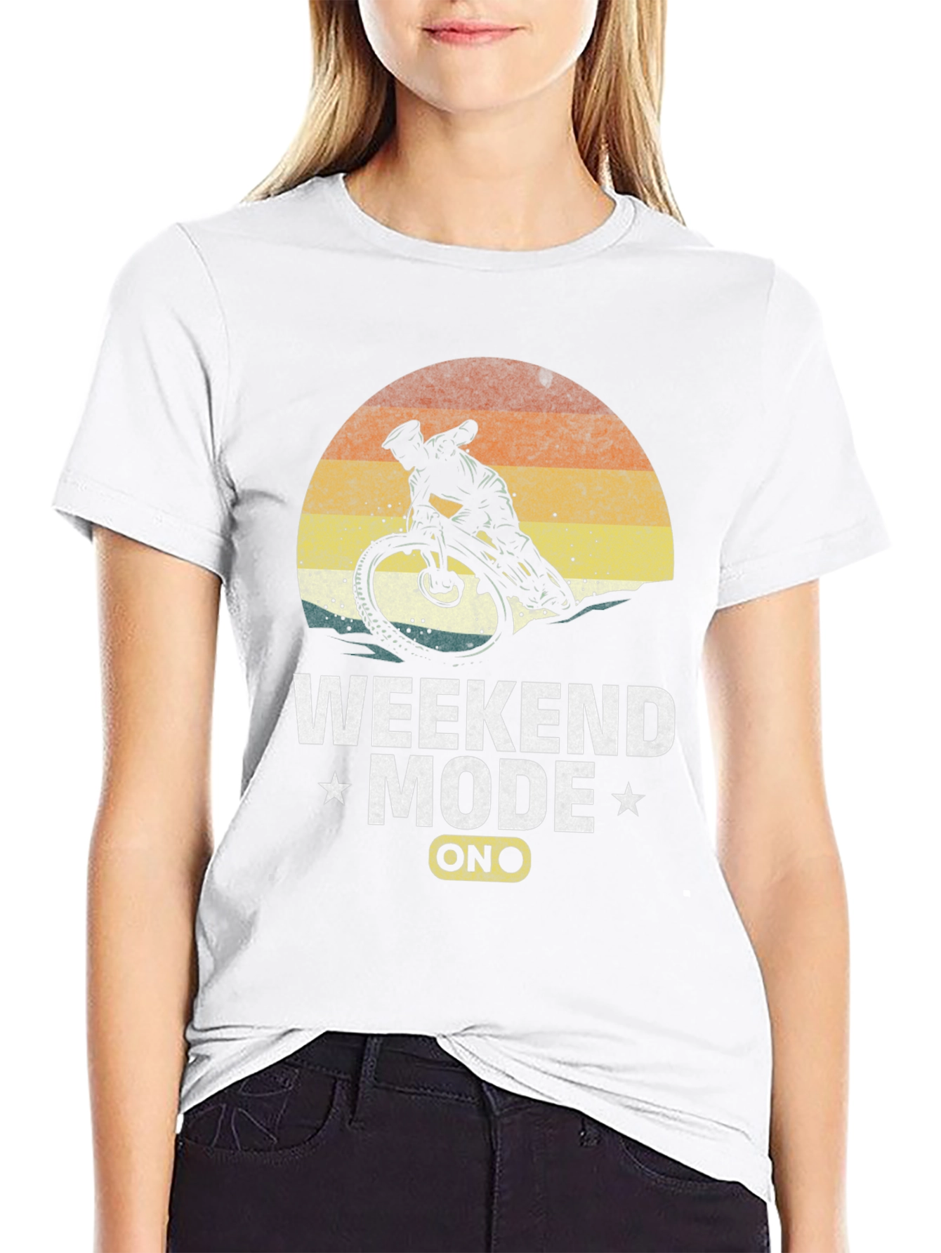 Weekend Mode On Mountain Bike T-Shirt