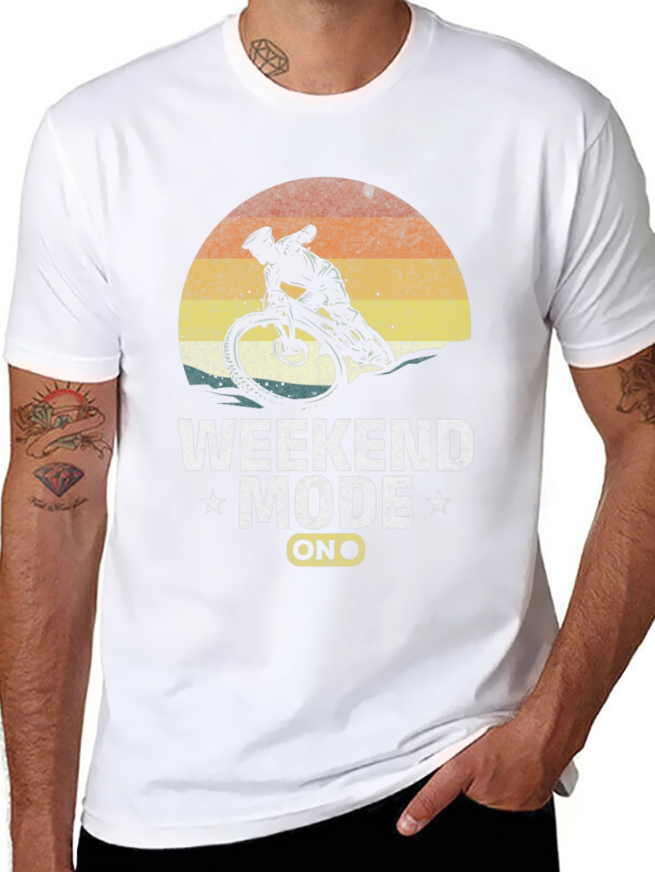 Weekend Mode On Mountain Bike T-Shirt