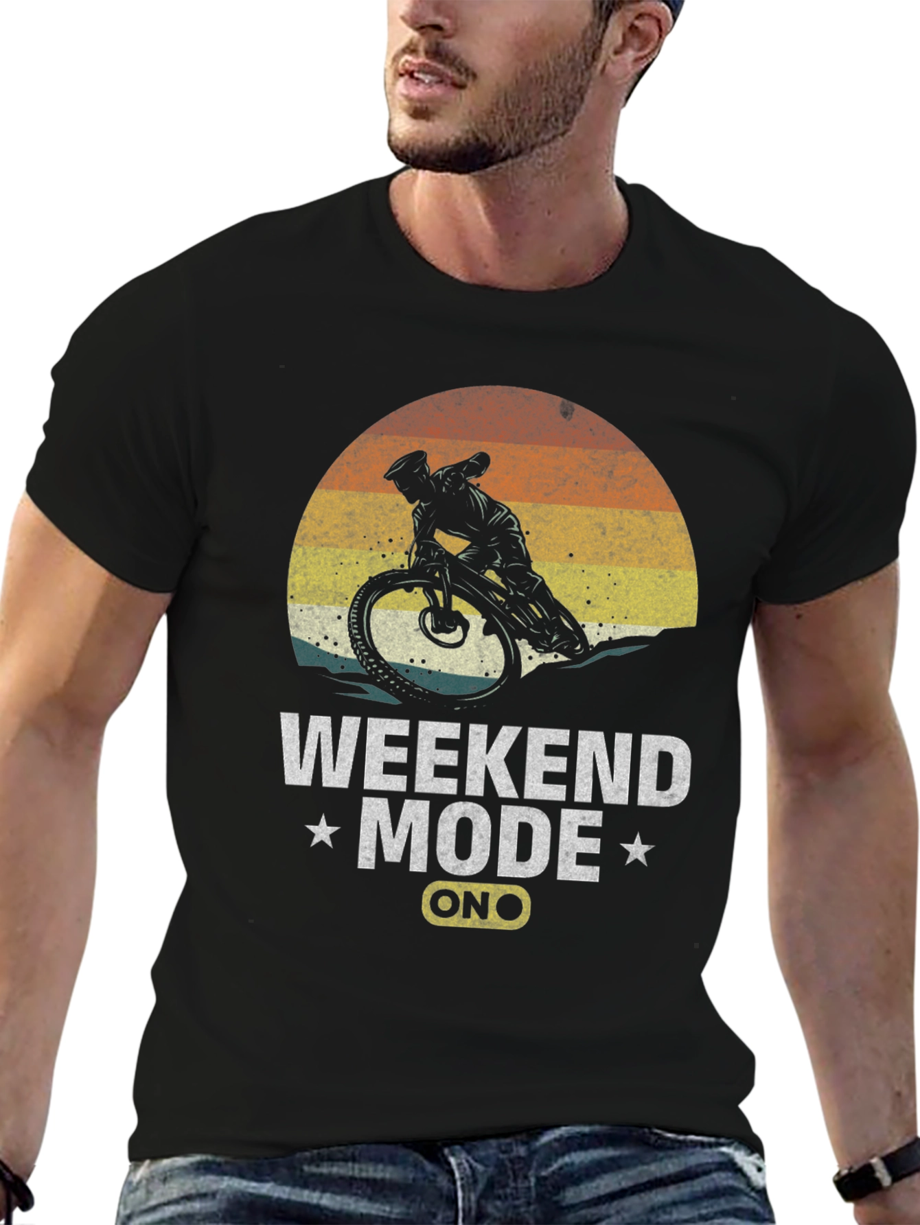 Weekend Mode On Mountain Bike T-Shirt