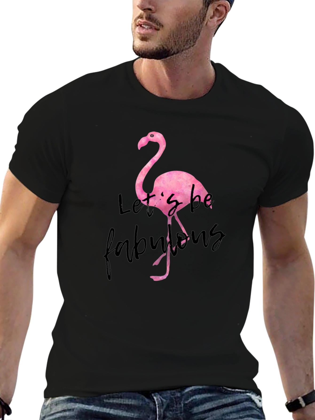 Lets be Fabulous Flamingo Graphic Tee