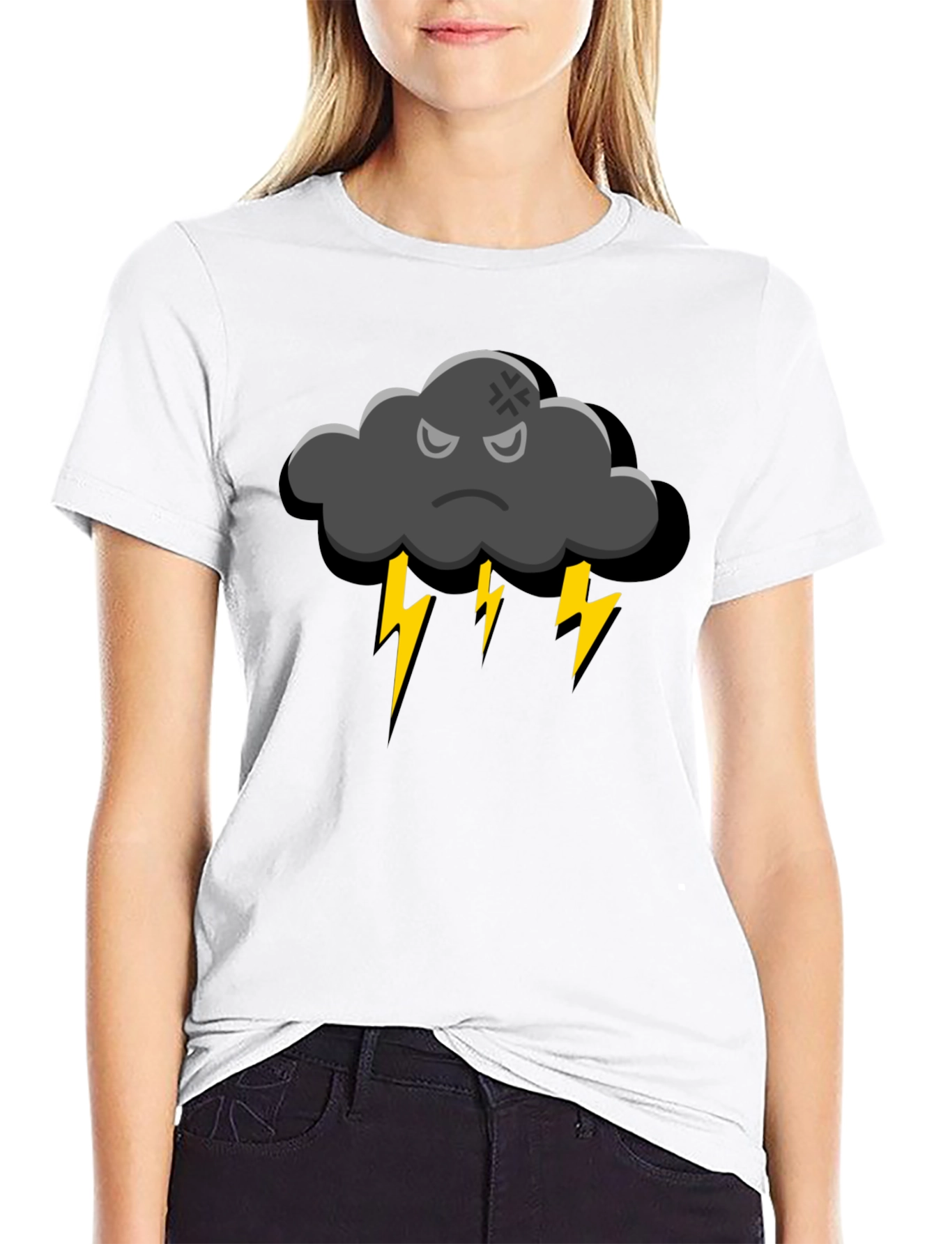 Storm Cloud T-Shirt - Angry Weather Graphic Tee