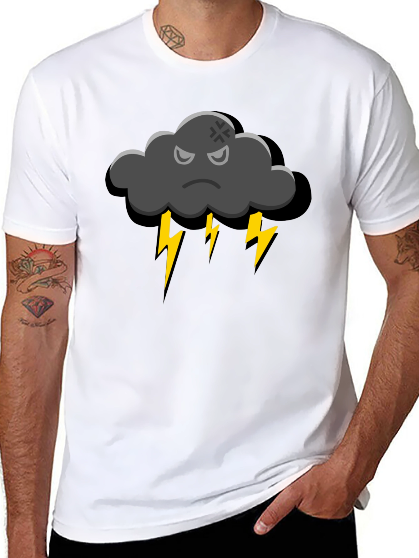 Storm Cloud T-Shirt - Angry Weather Graphic Tee