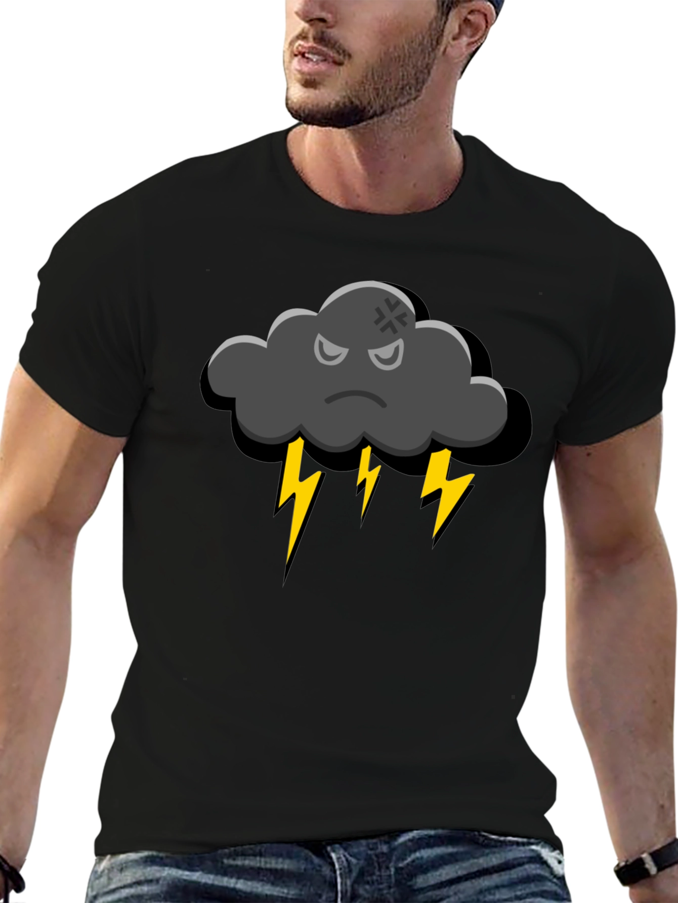 Storm Cloud T-Shirt - Angry Weather Graphic Tee
