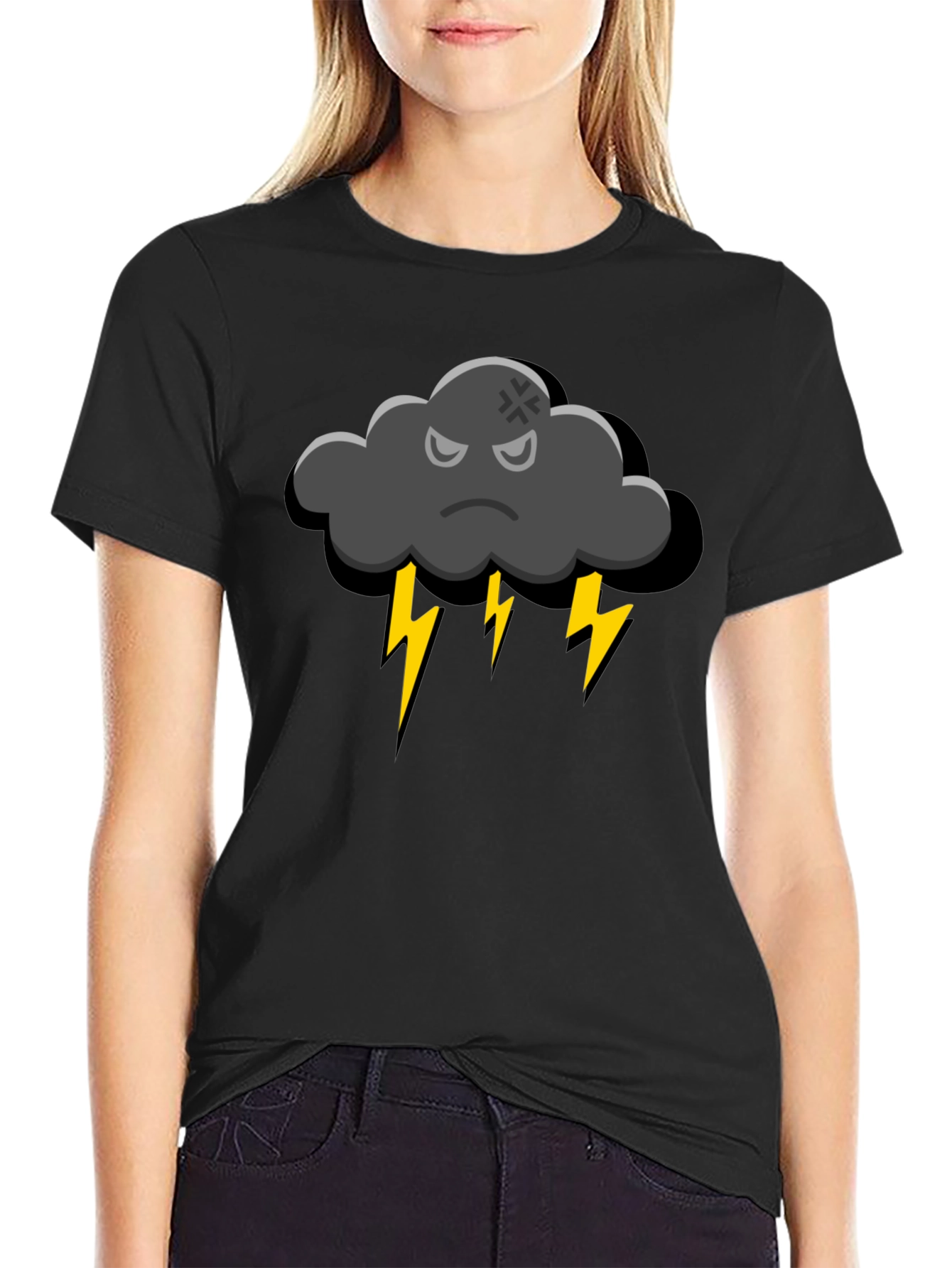 Storm Cloud T-Shirt - Angry Weather Graphic Tee