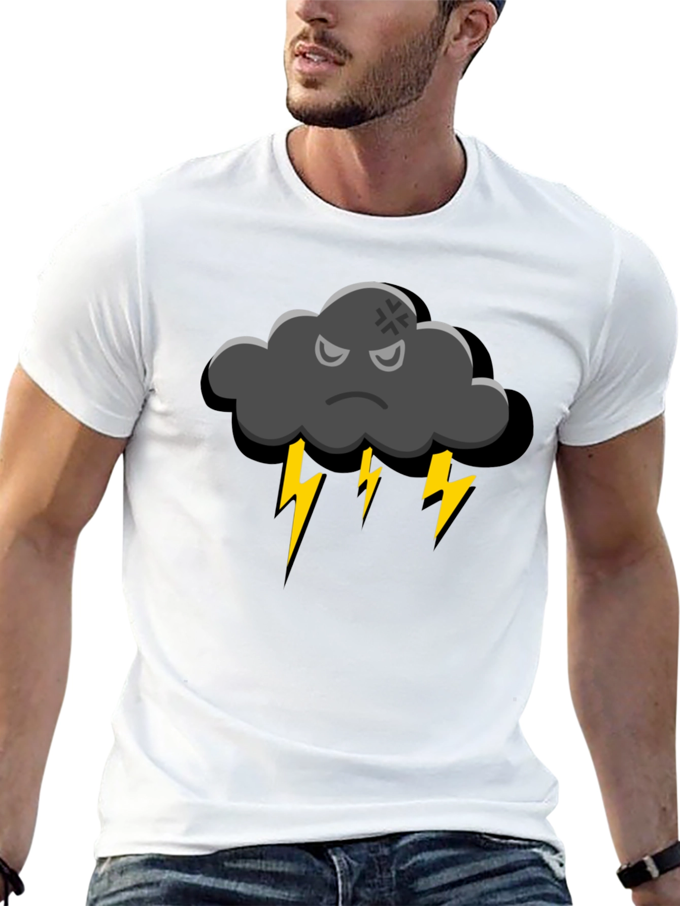 Storm Cloud T-Shirt - Angry Weather Graphic Tee