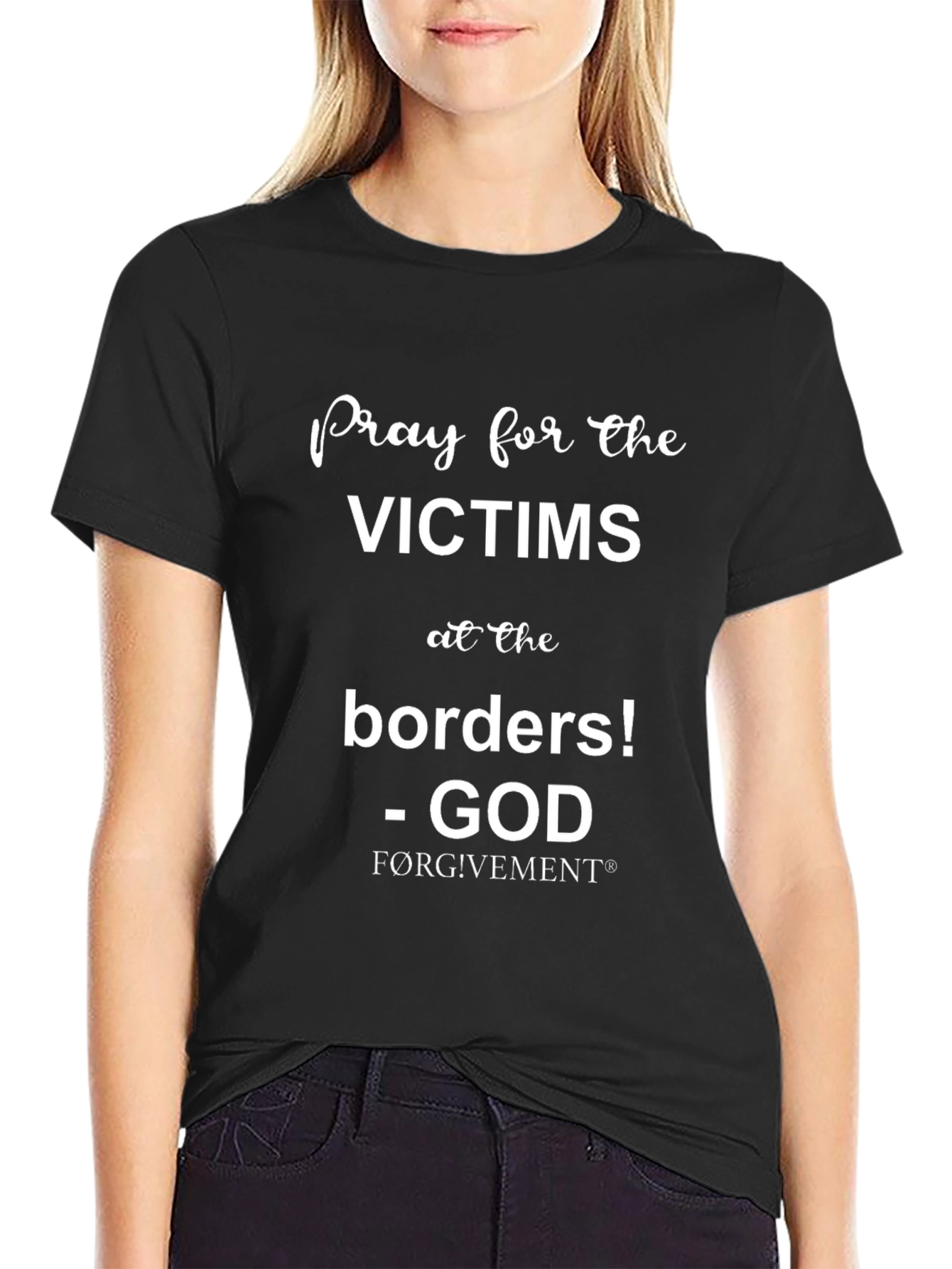 Pray for Victims T-Shirt - Borders
