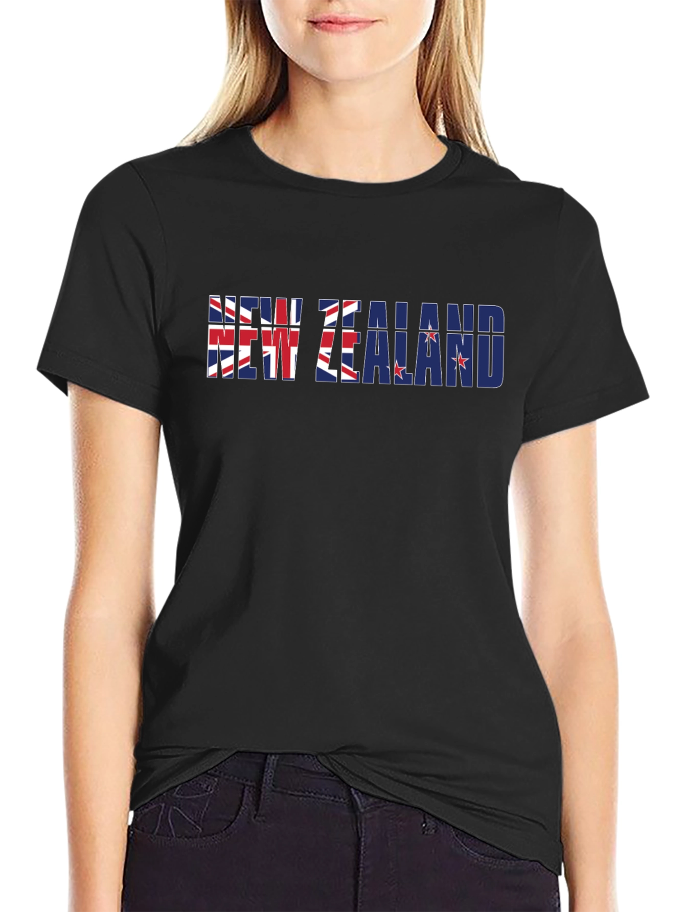 New Zealand Flag Graphic Print Tee