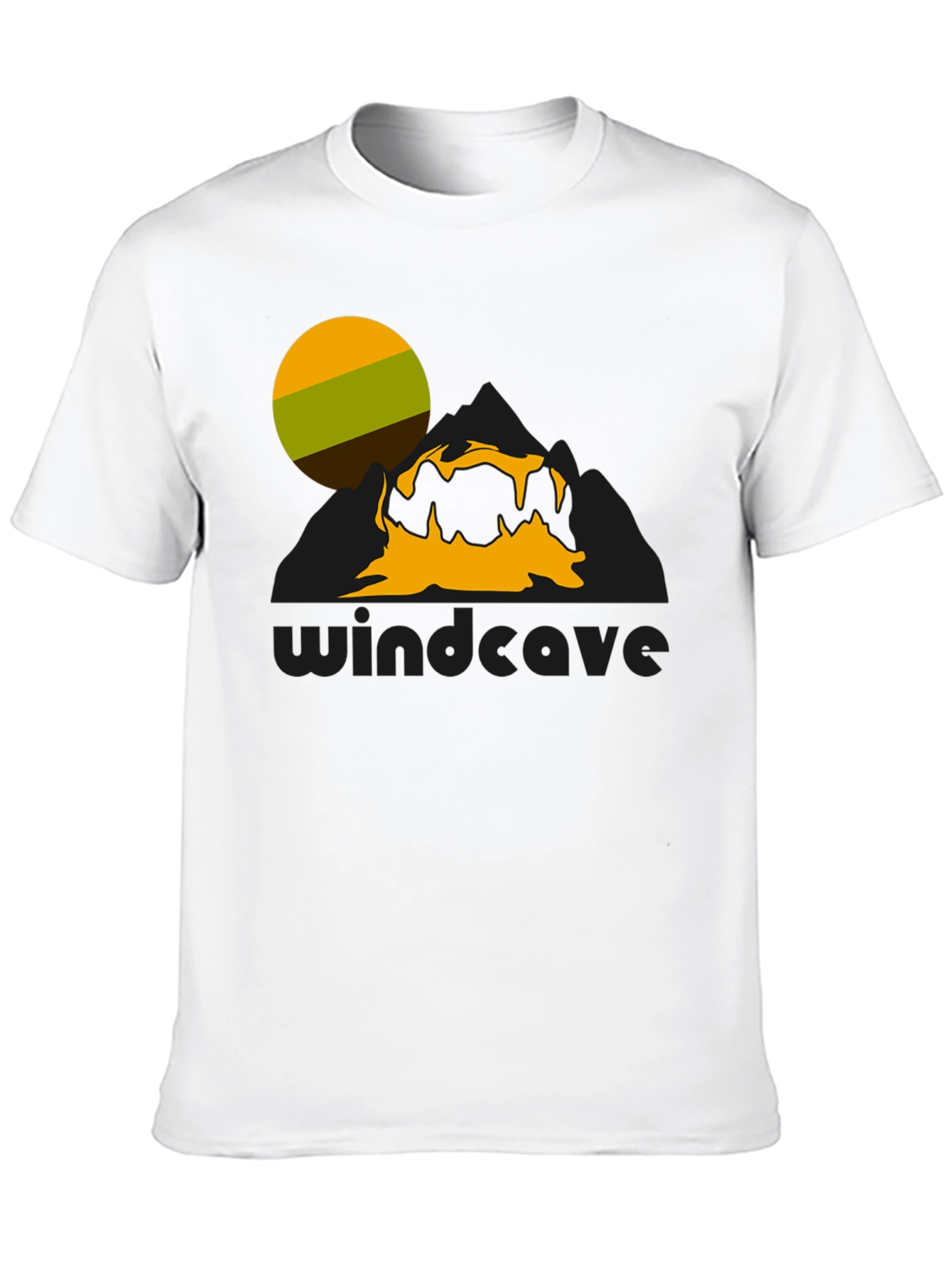Windcave Graphic Tee - Nature Inspired Black T-Shirt