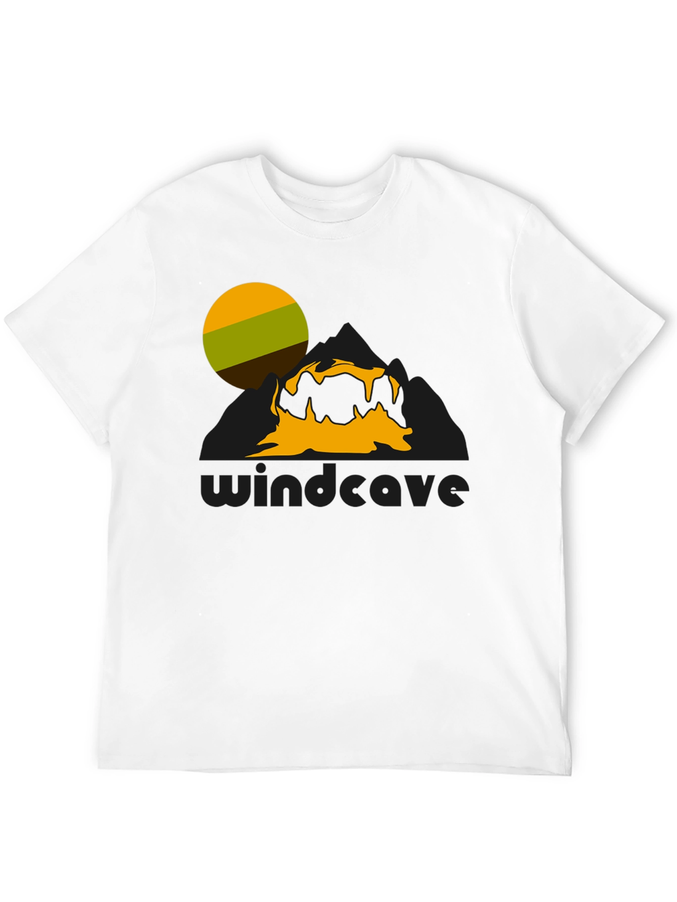 Windcave Graphic Tee - Nature Inspired Black T-Shirt