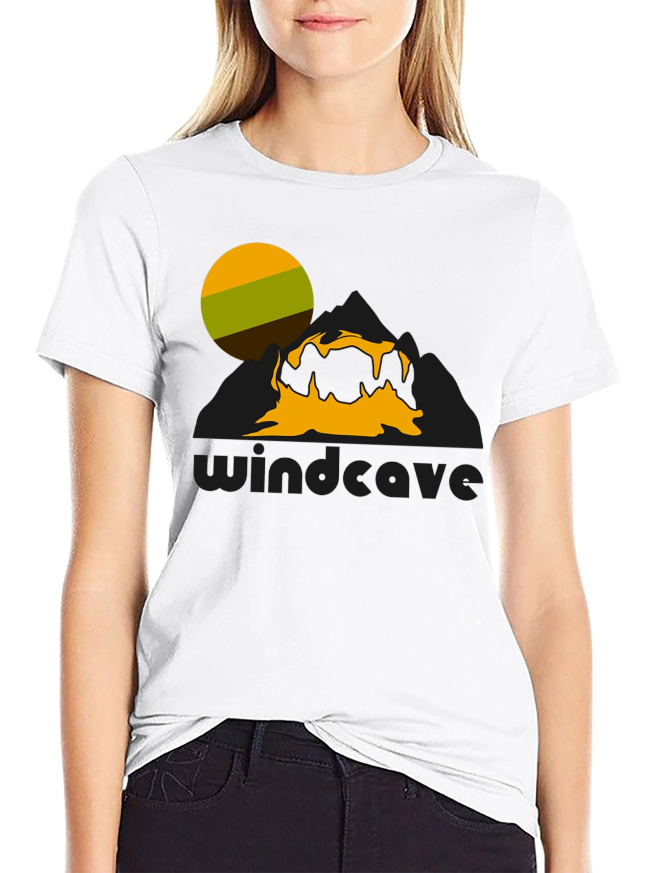 Windcave Graphic Tee - Nature Inspired Black T-Shirt