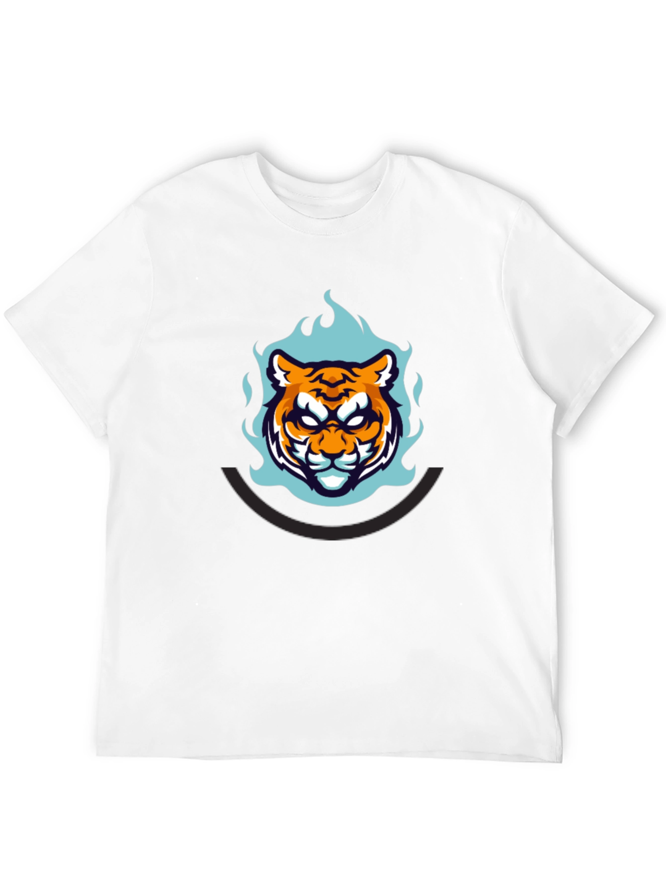 Bold Tiger Graphic Tee - Mens Black T-Shirt