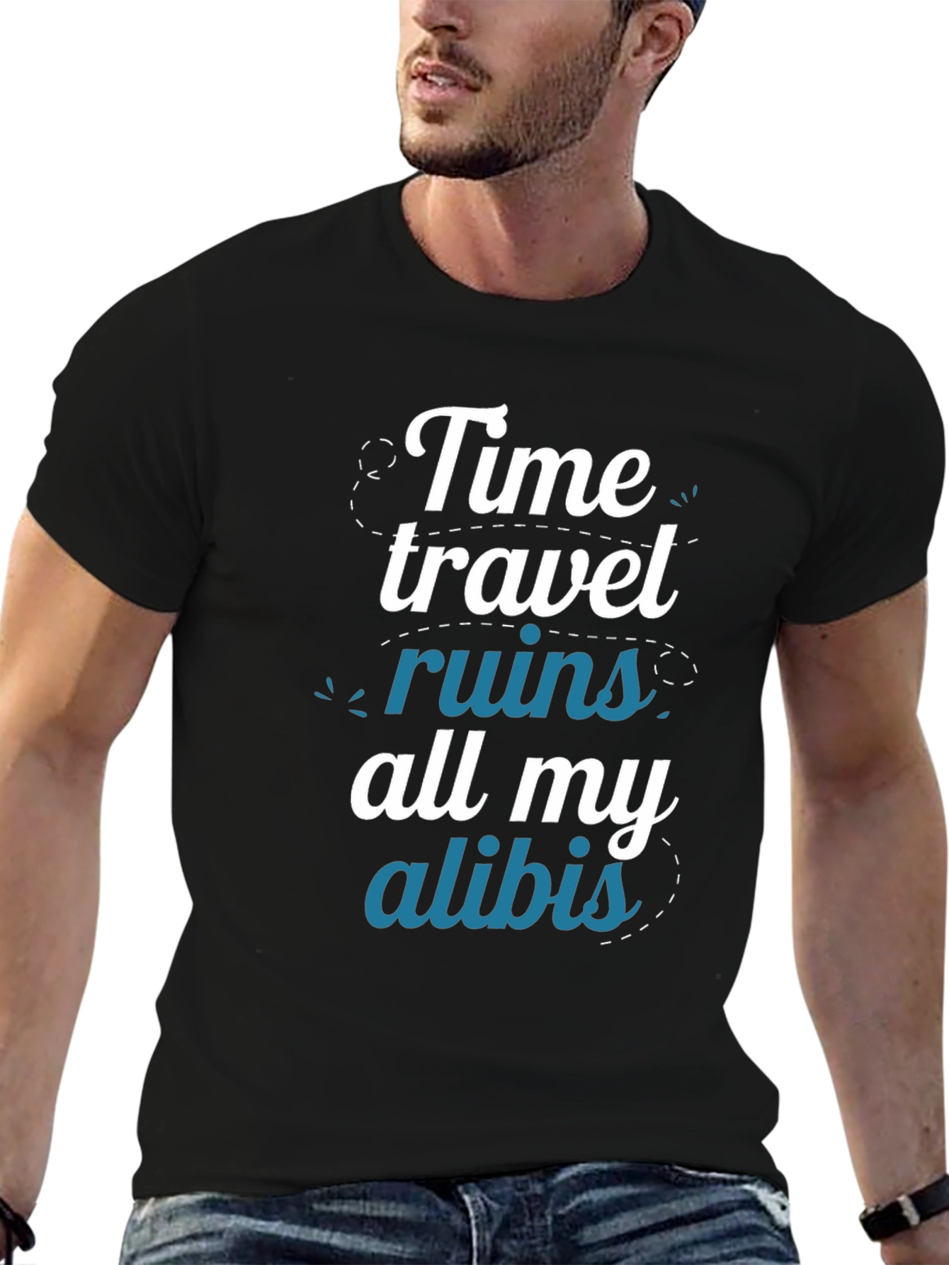Time Travel Ruin Alibi Graphic T-Shirt