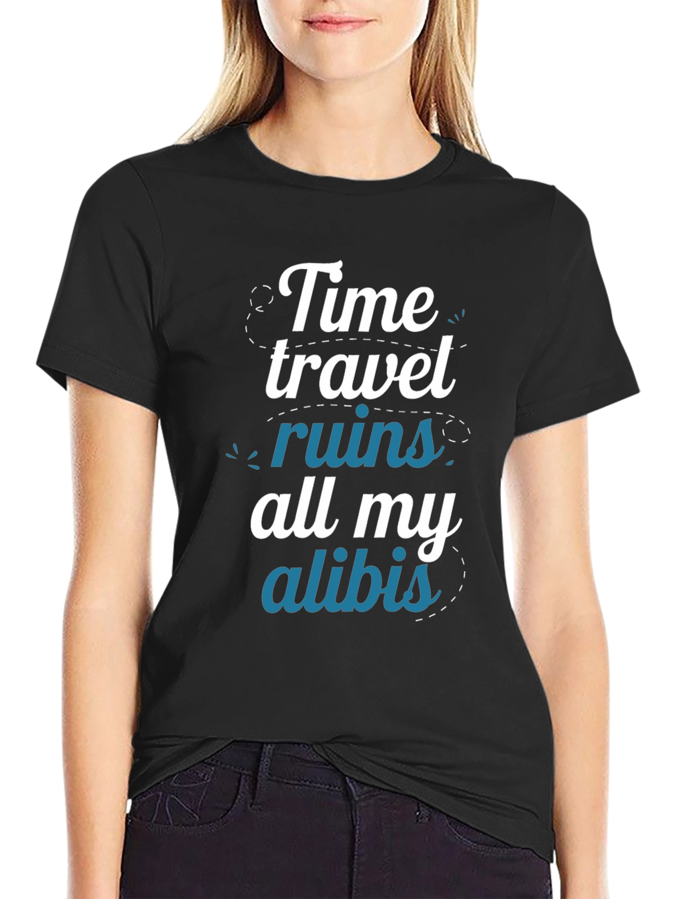 Time Travel Ruin Alibi Graphic T-Shirt