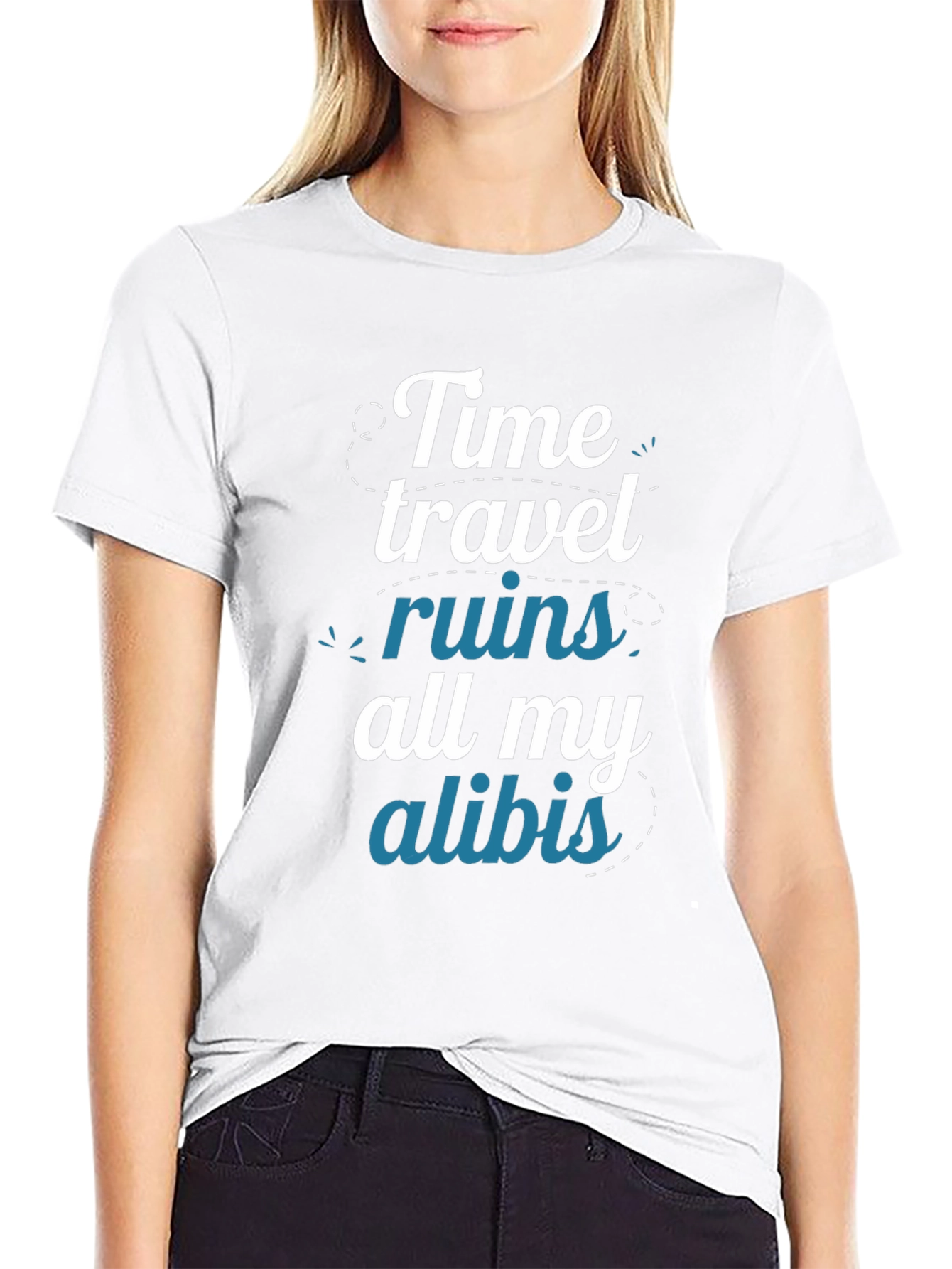 Time Travel Ruin Alibi Graphic T-Shirt