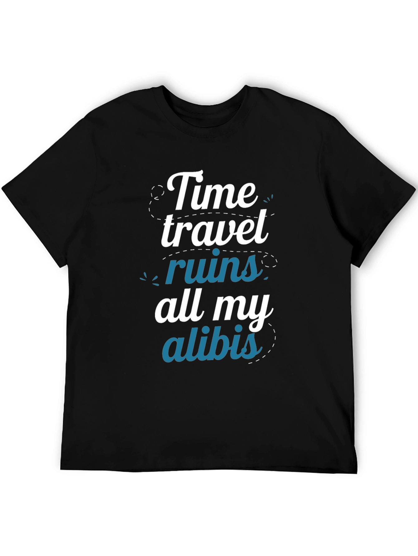 Time Travel Ruin Alibi Graphic T-Shirt
