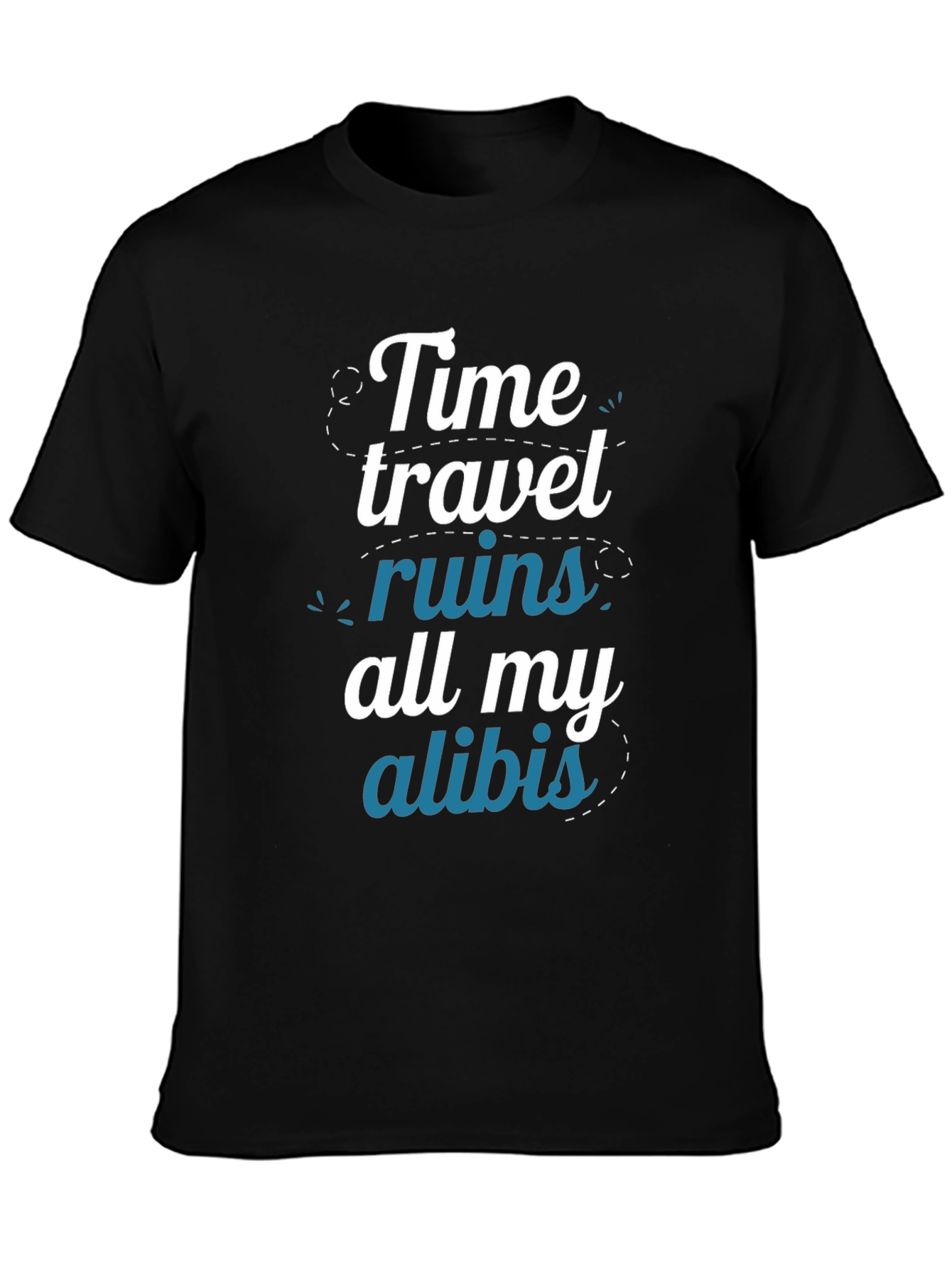 Time Travel Ruin Alibi Graphic T-Shirt