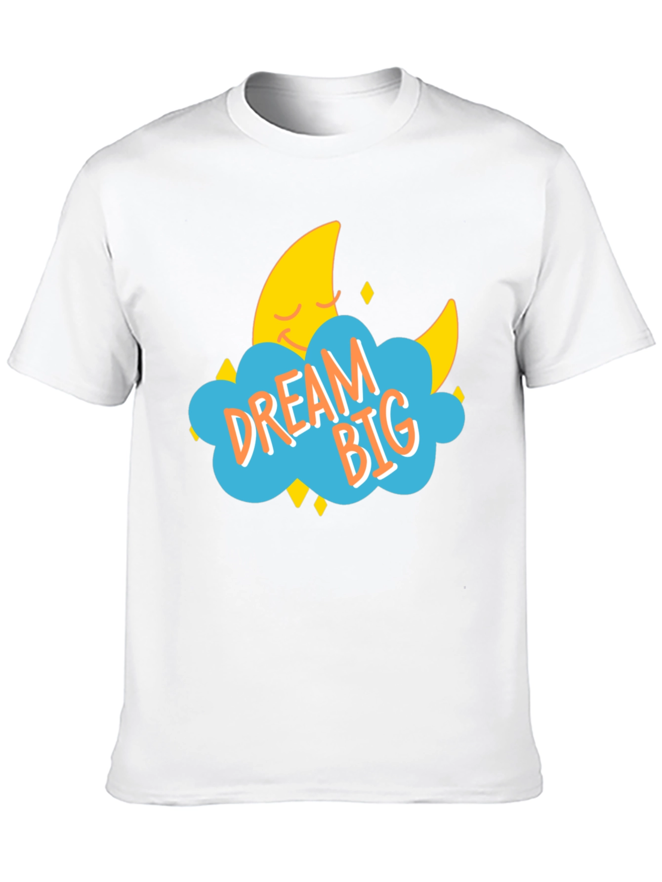 Dream Big Graphic Tee - Black Cotton T-Shirt