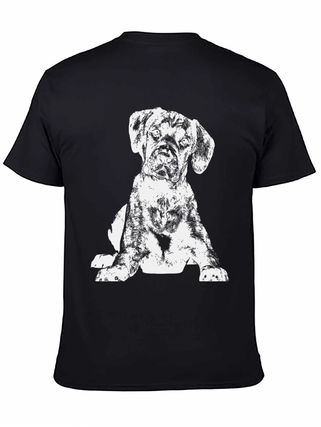 Dog Graphic Black T-Shirt
