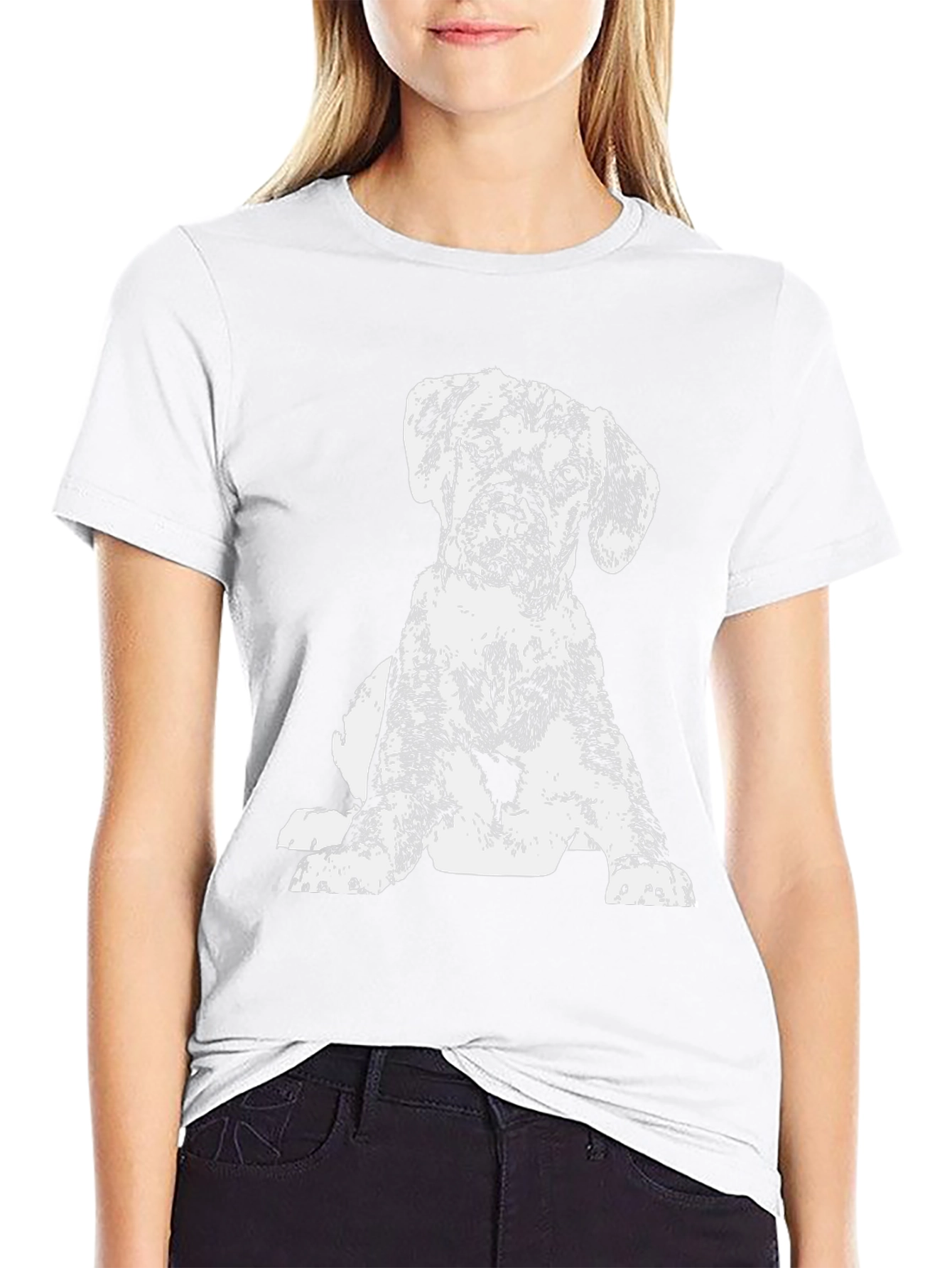 Dog Graphic Black T-Shirt