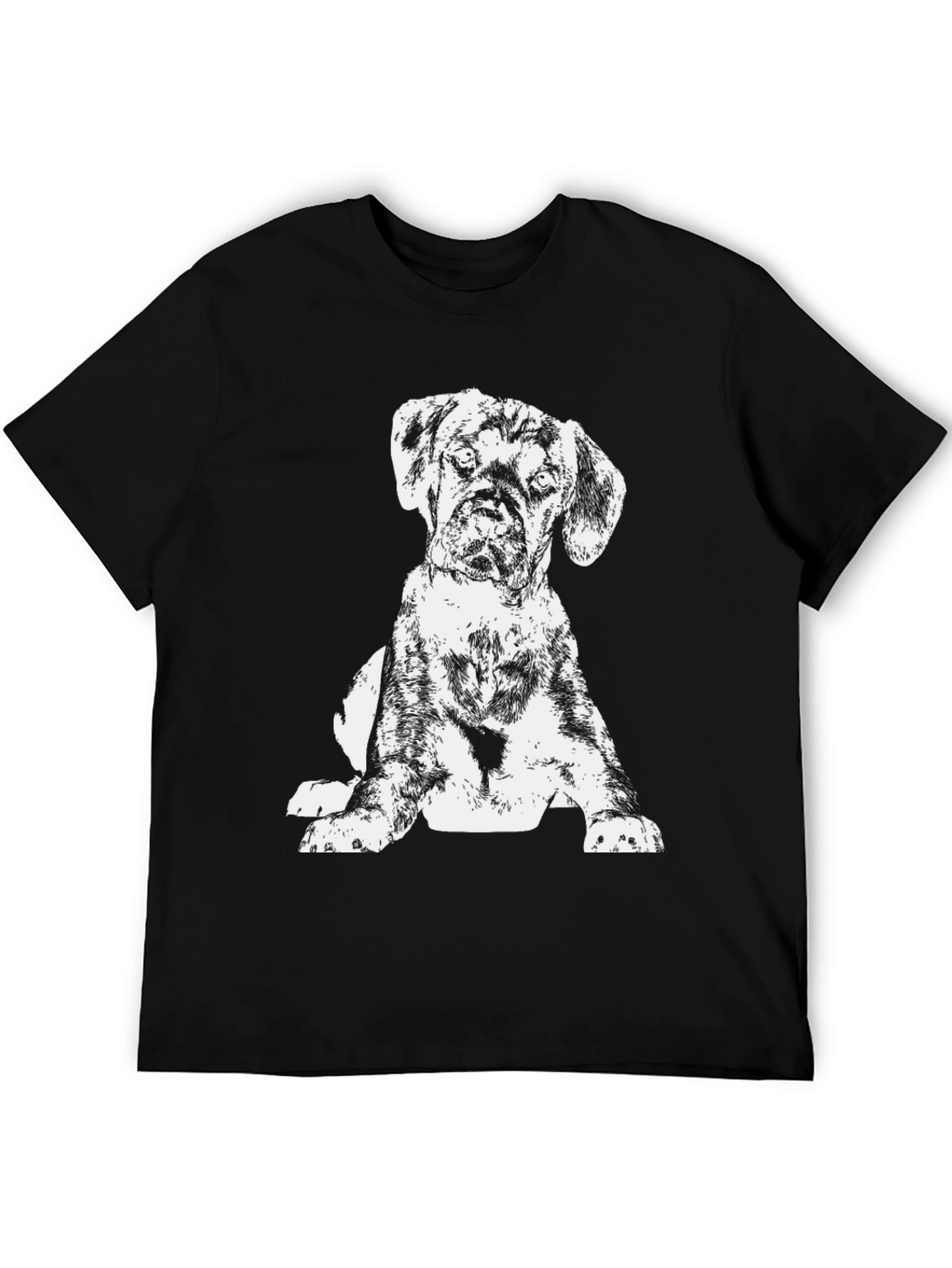 Dog Graphic Black T-Shirt