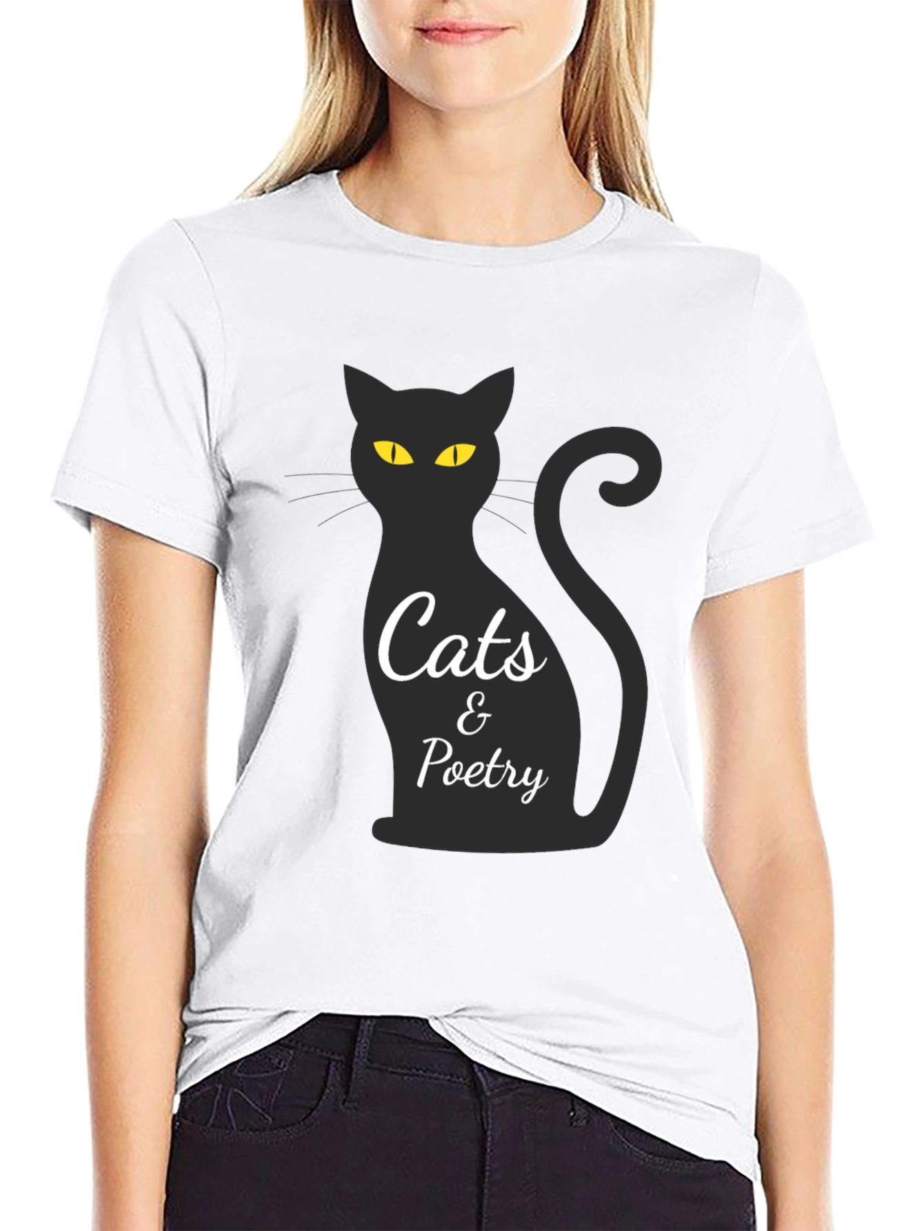 Cats & Poetry Graphic T-Shirt