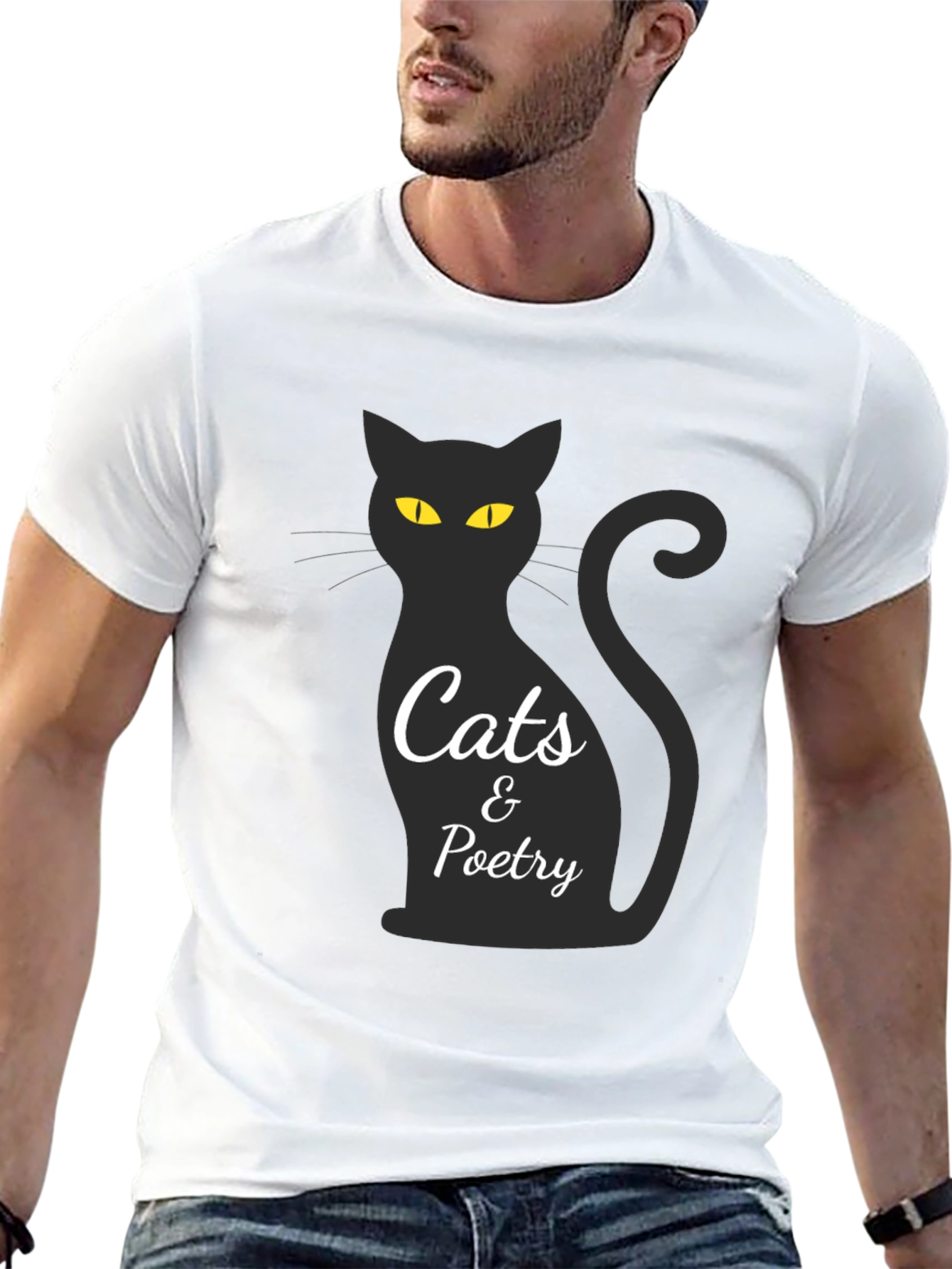 Cats & Poetry Graphic T-Shirt