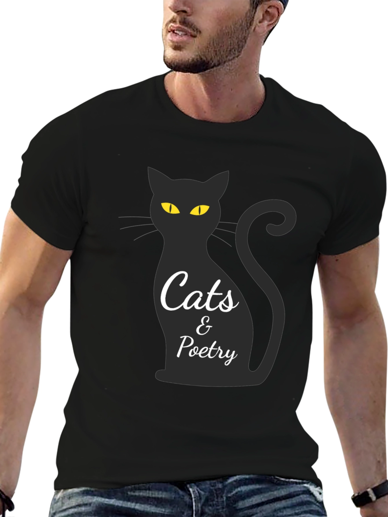 Cats & Poetry Graphic T-Shirt