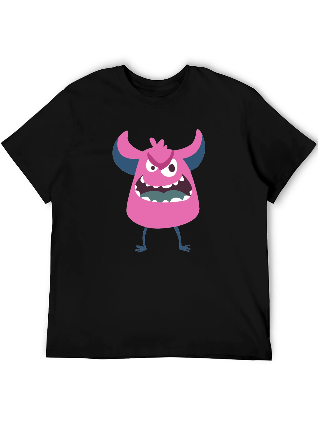 Monster Graphic T-Shirt - Black