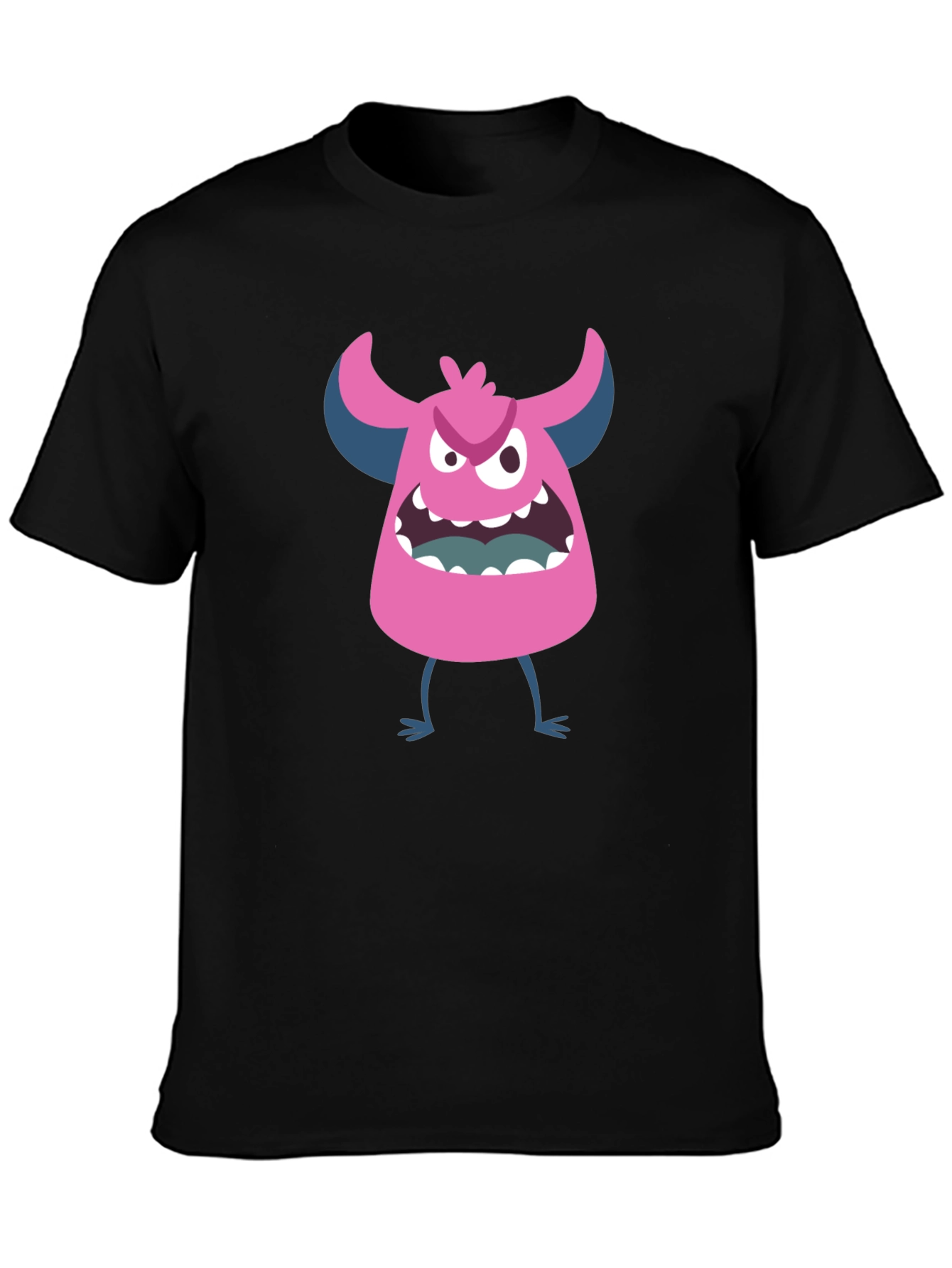 Monster Graphic T-Shirt - Black