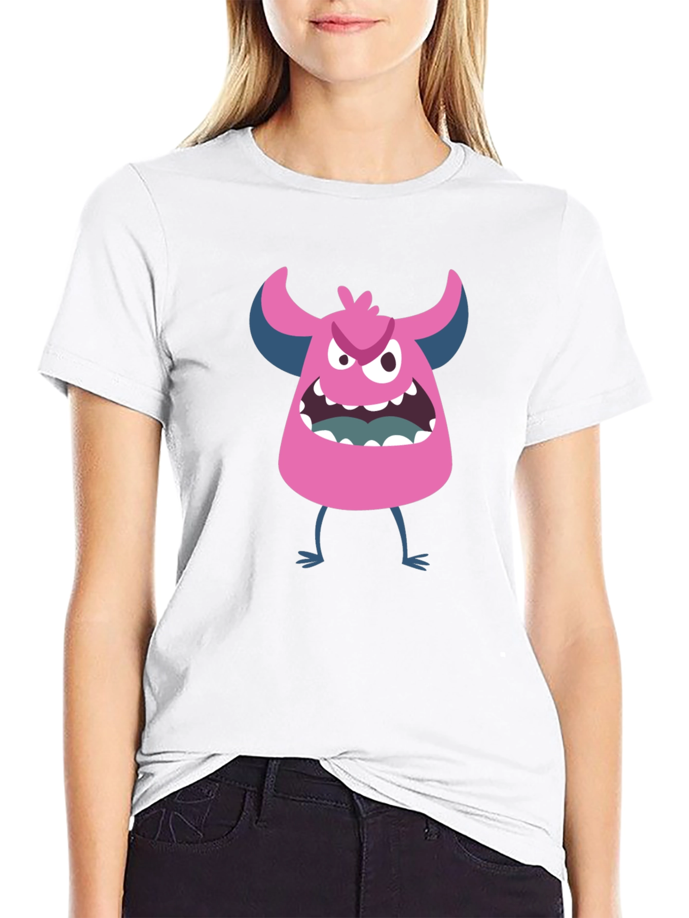 Monster Graphic T-Shirt - Black
