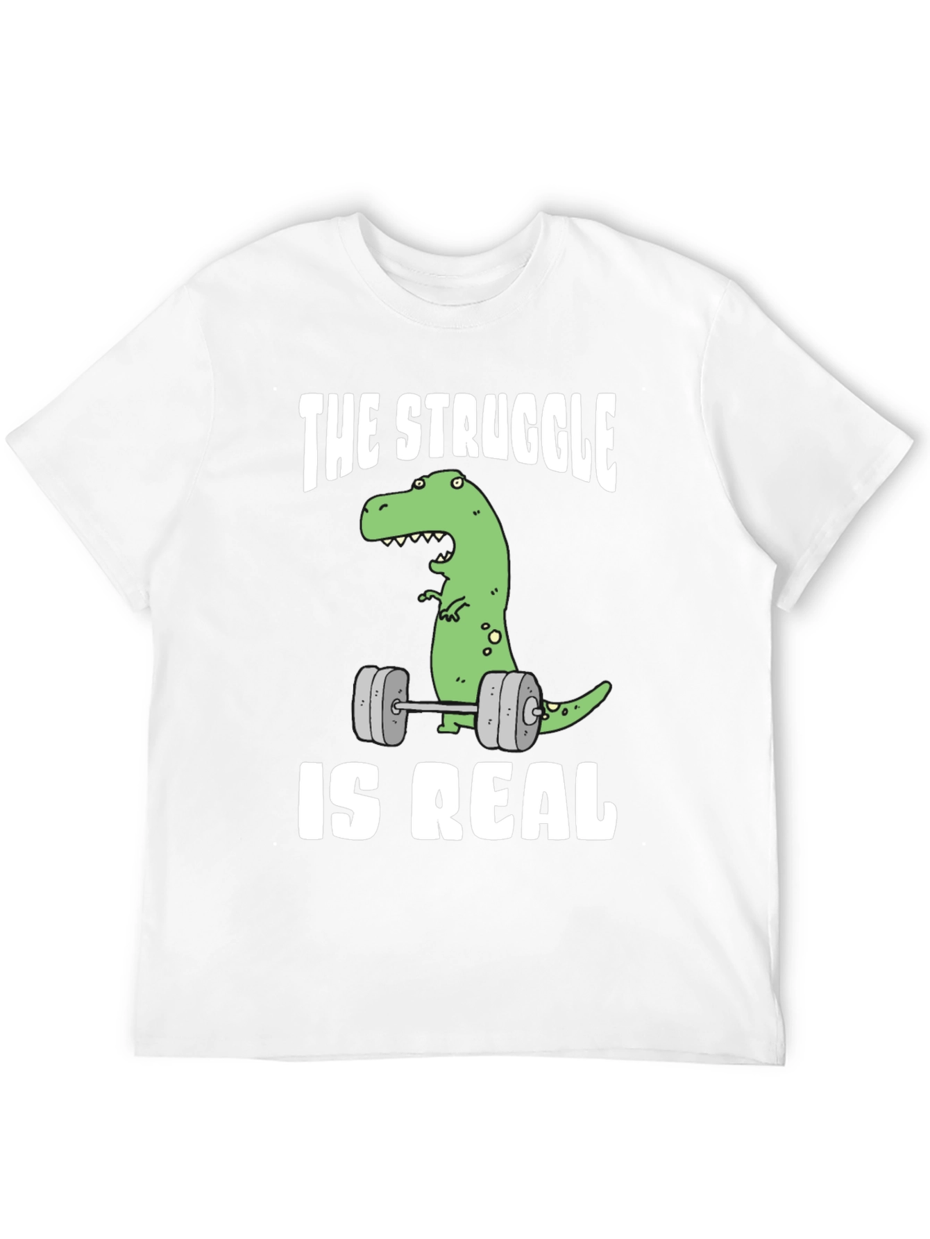 Dino Lifting Graphic Tee: The Struggle is Real!