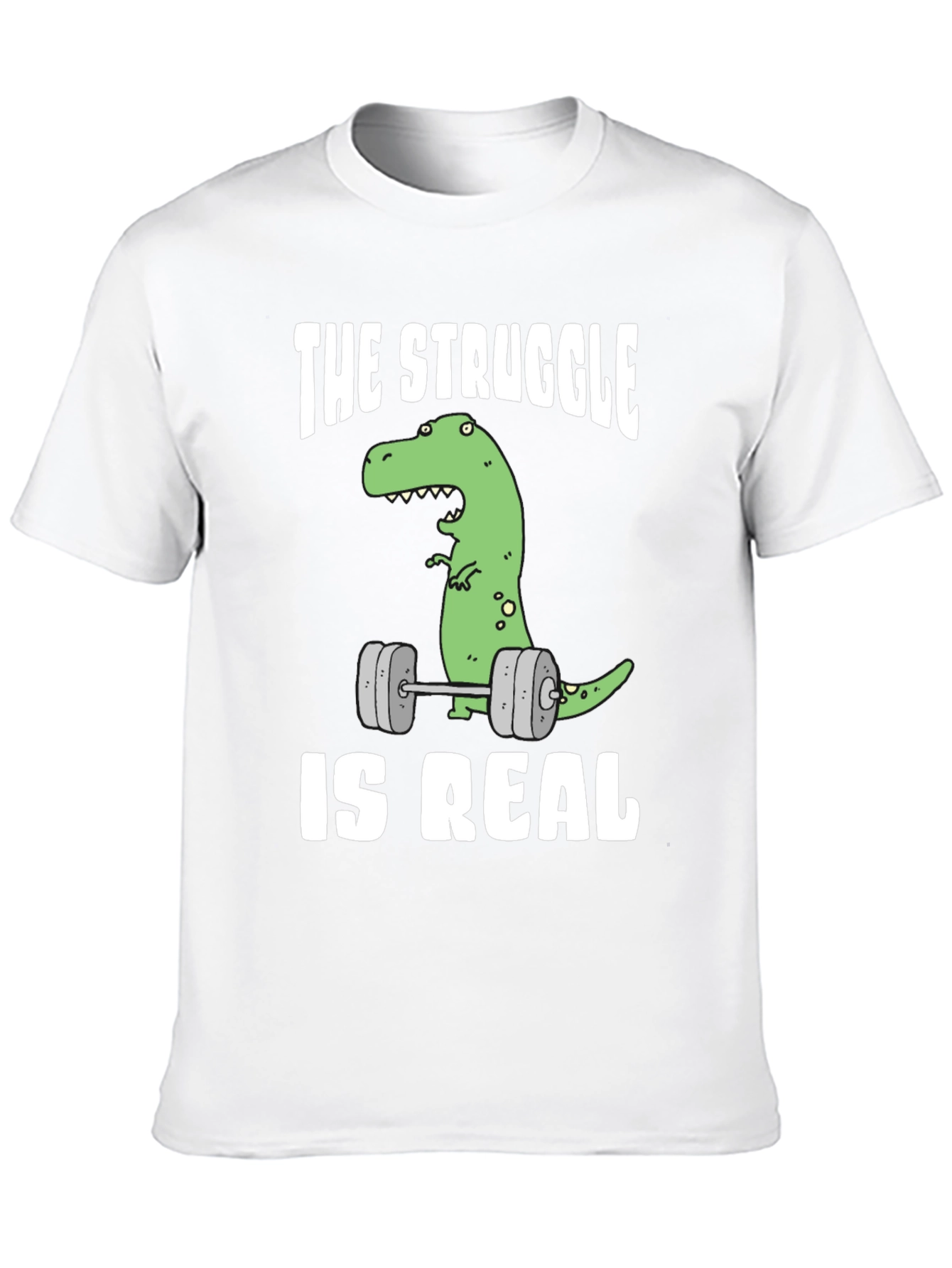 Dino Lifting Graphic Tee: The Struggle is Real!
