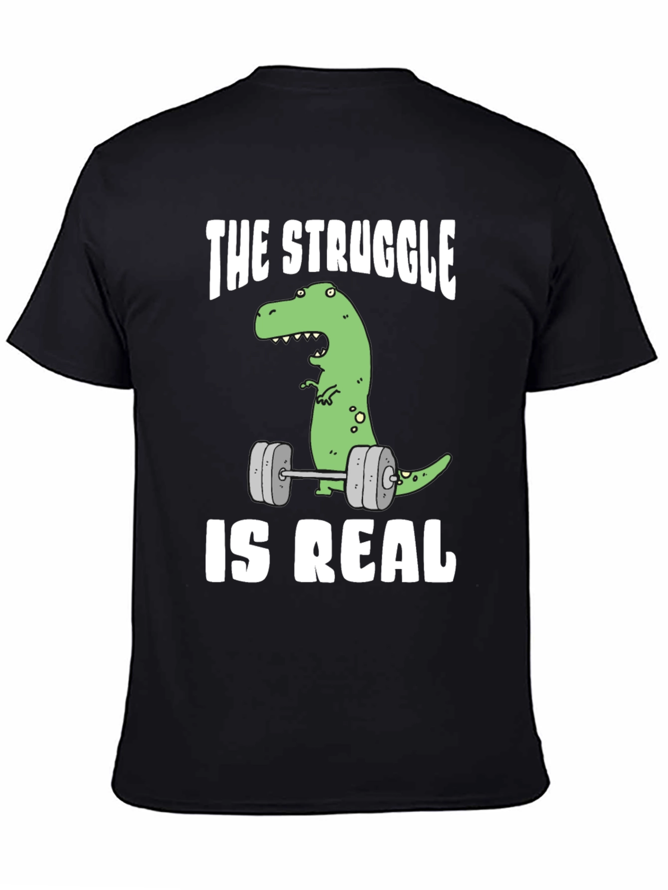 Dino Lifting Graphic Tee: The Struggle is Real!